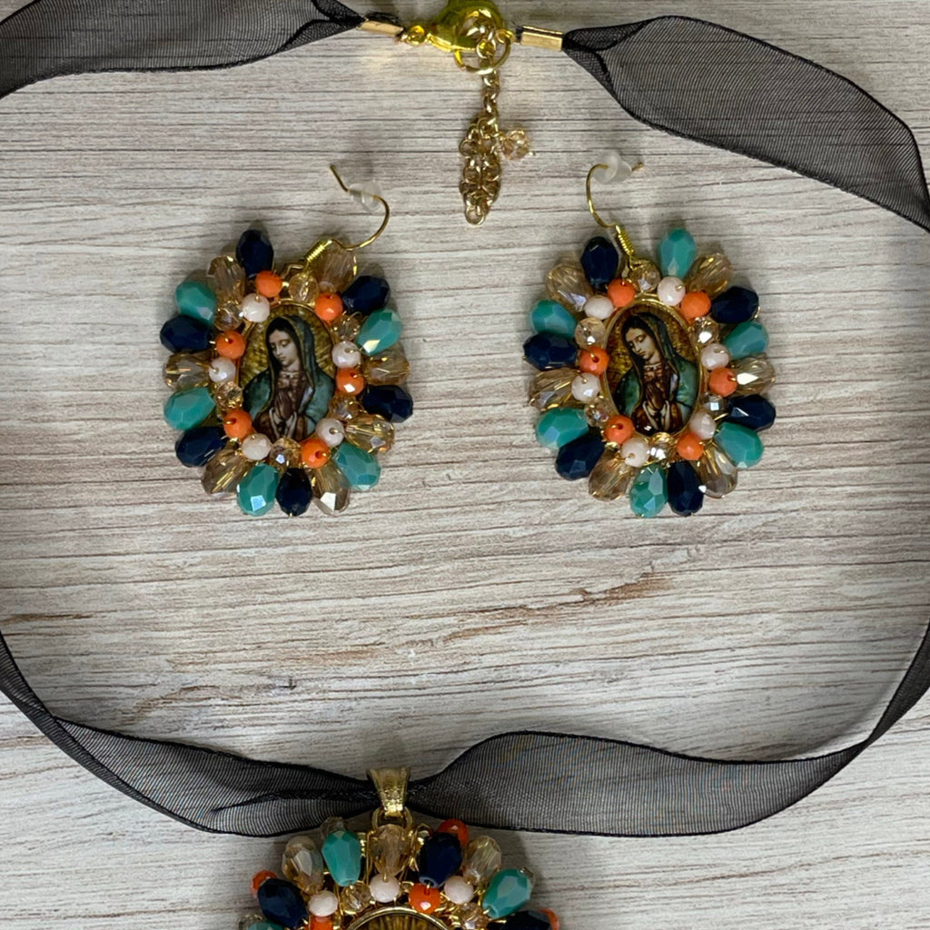 Our Lady of Guadalupe Necklace Set - Medium