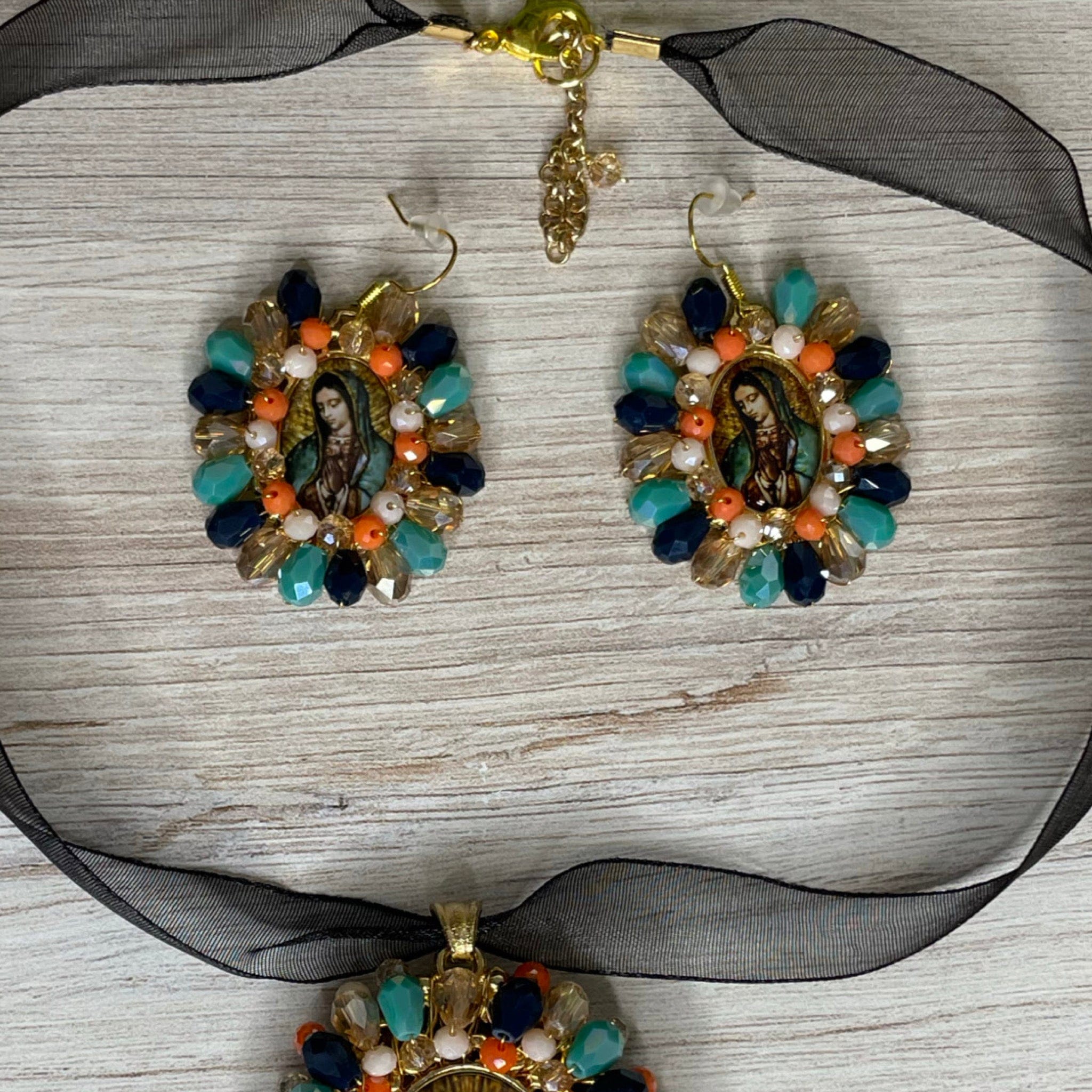 Our Lady of Guadalupe Necklace Set - Medium