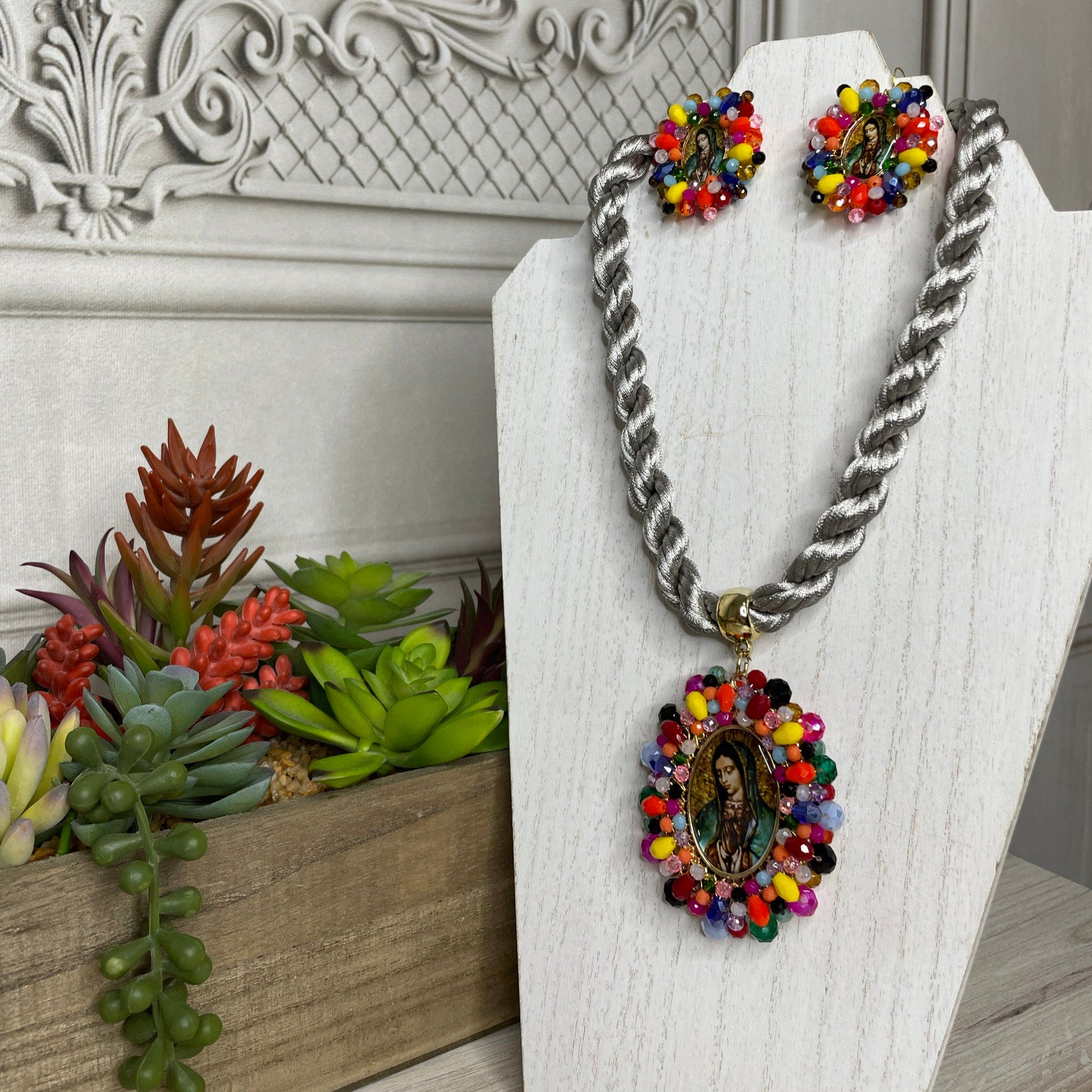Our Lady of Guadalupe Necklace Set - Medium