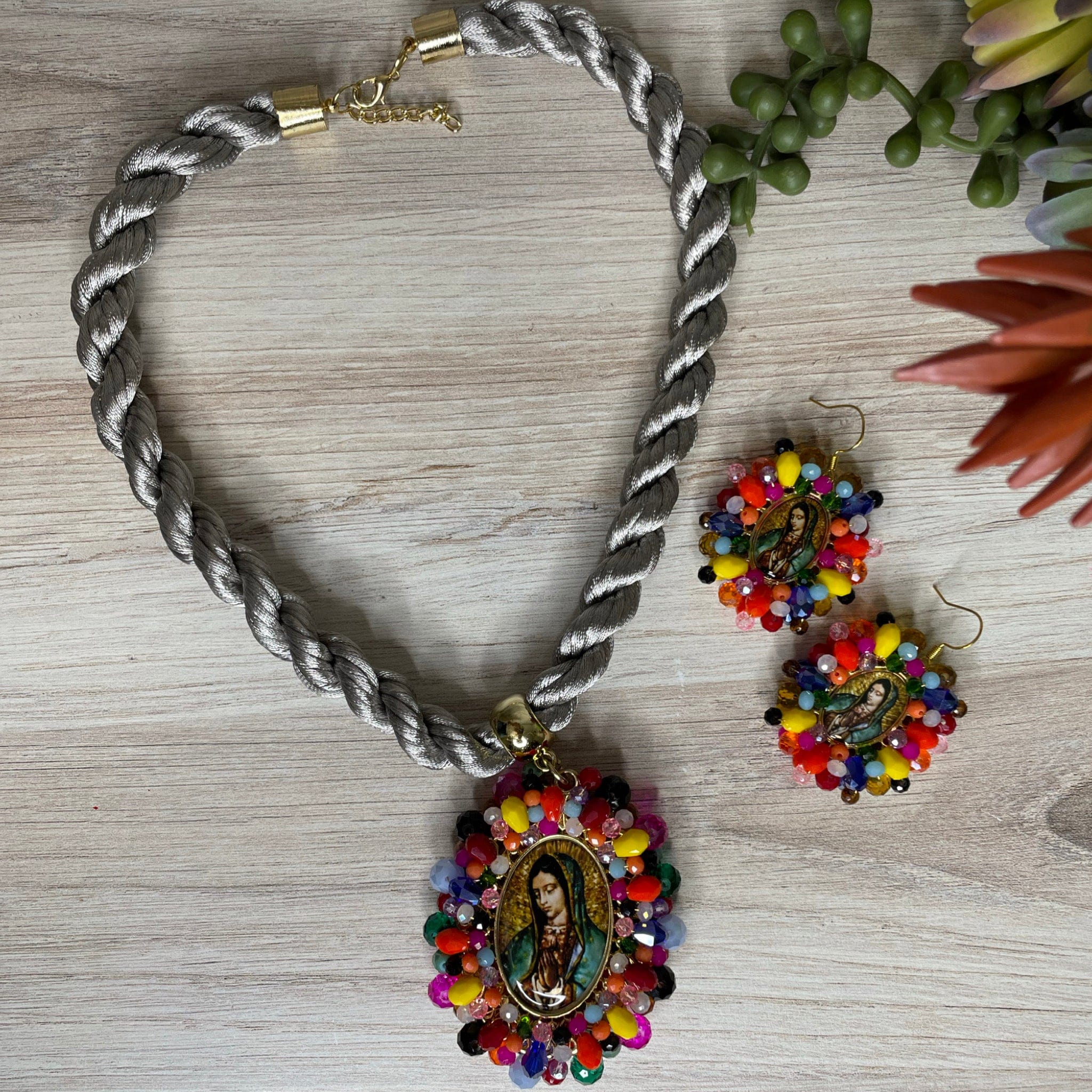Our Lady of Guadalupe Necklace Set - Medium