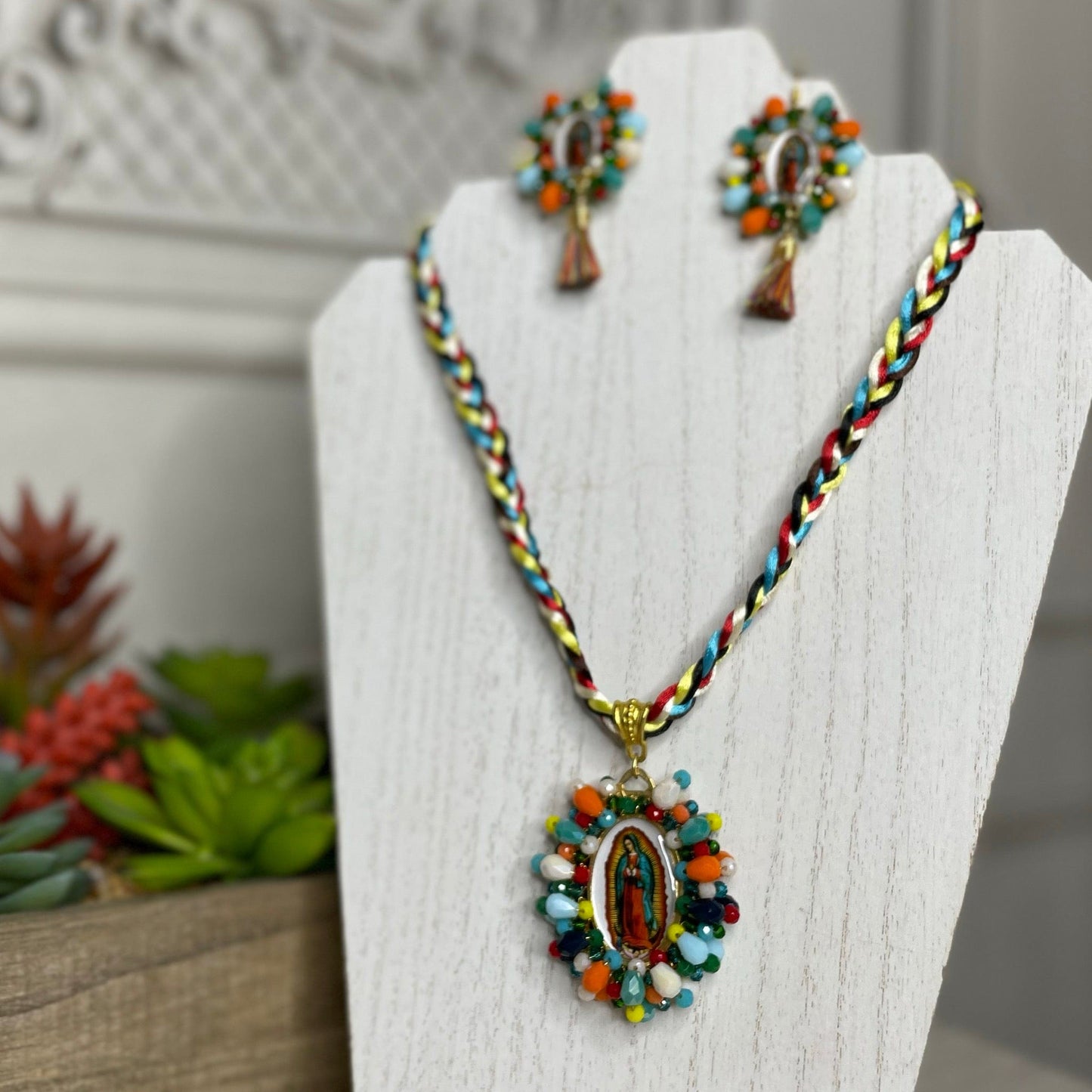 Our Lady of Guadalupe Necklace Set - SMALL