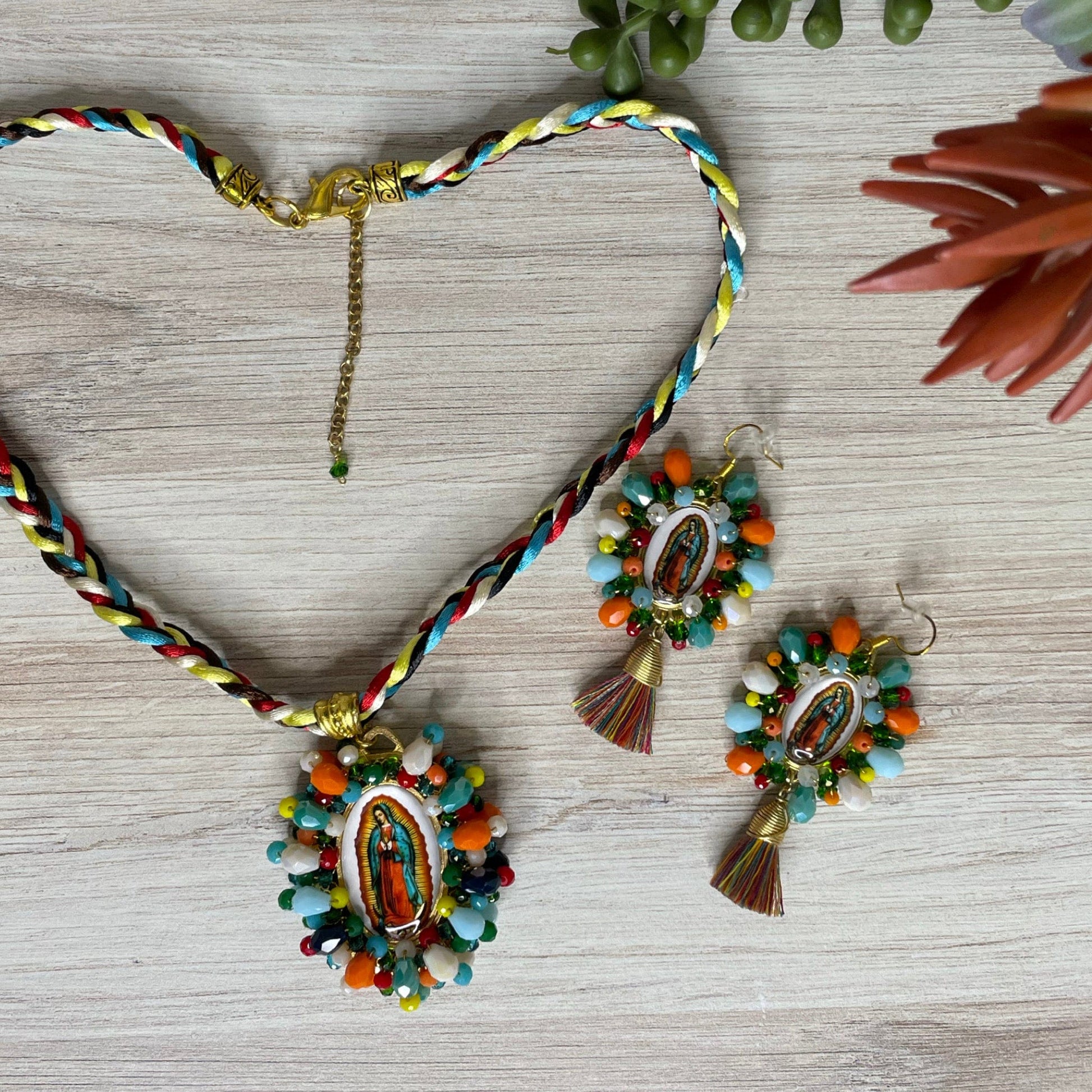 Our Lady of Guadalupe Necklace Set - SMALL