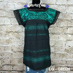 Paloma Loomed Mexican Blouse - 2 Tone