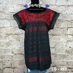 Paloma Loomed Mexican Blouse - 2 Tone