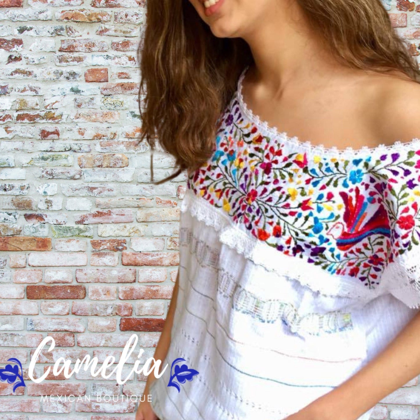 Paloma Loomed Mexican Blouse