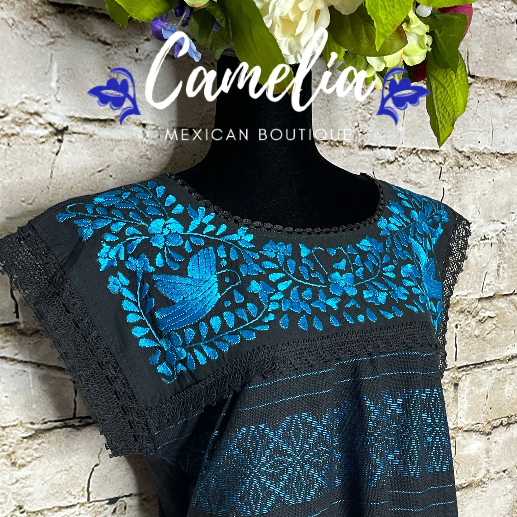 Paloma Loomed Mexican Dress - Midi Length