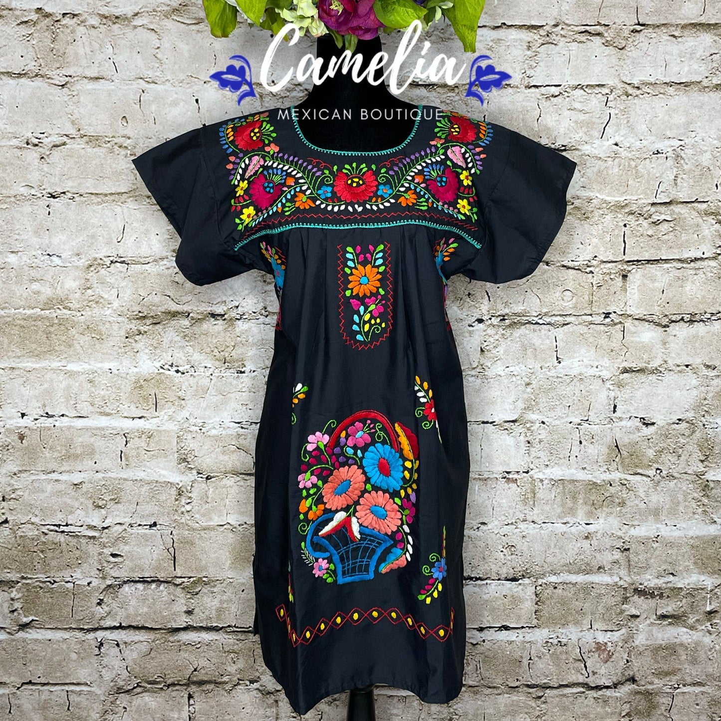 Puebla Dress for Women - Knee Length