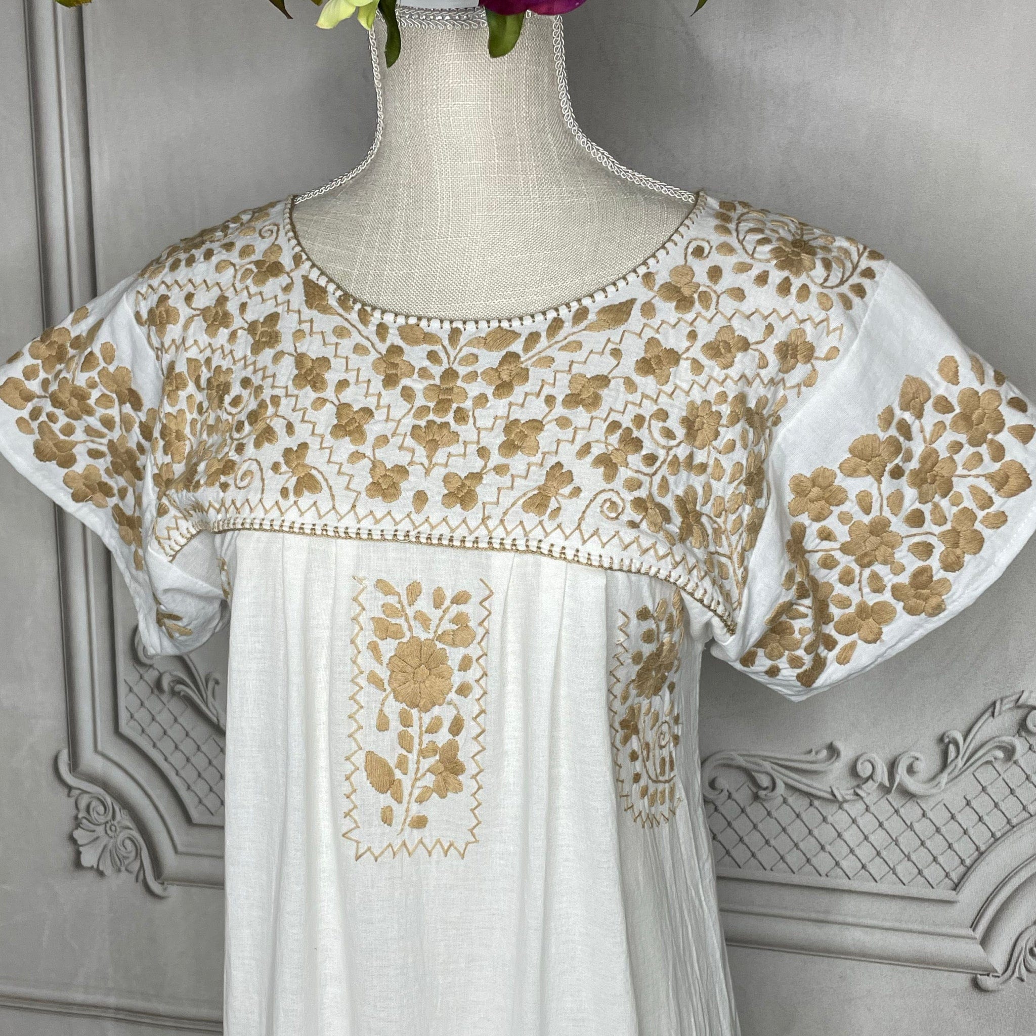 Puebla Maxi Mexican Dress Gala