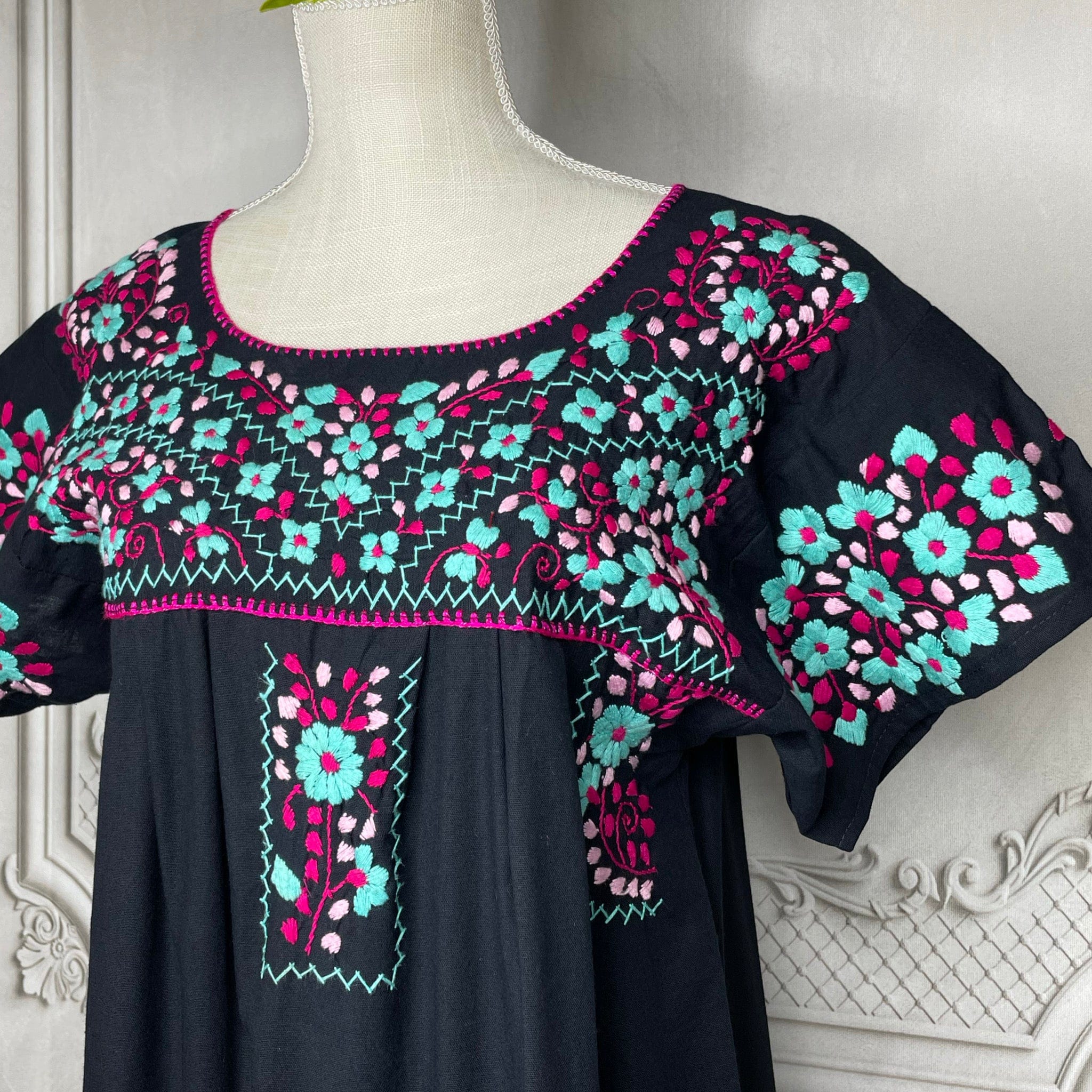 Puebla Maxi Mexican Dress Gala