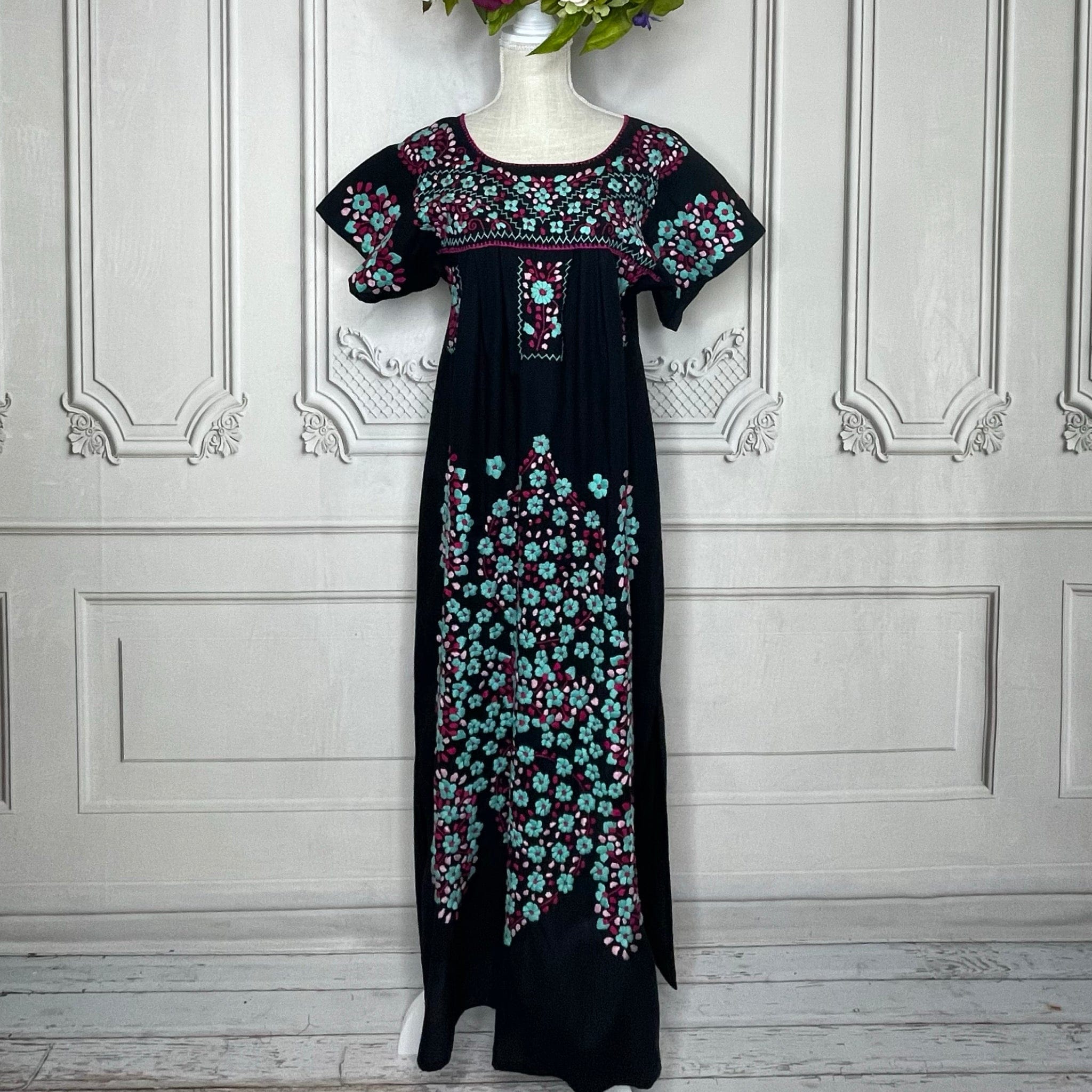 Puebla Maxi Mexican Dress Gala