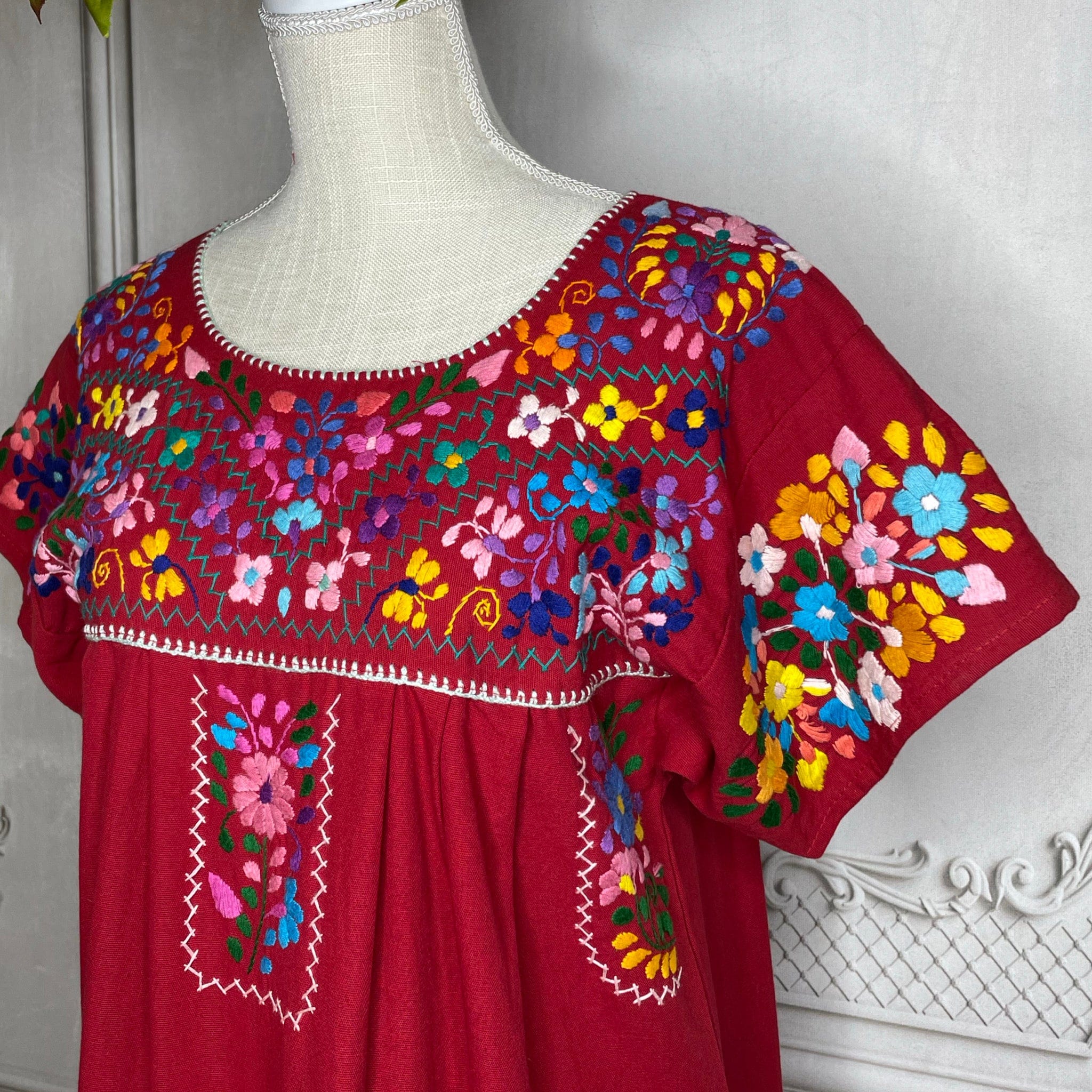 Puebla Maxi Mexican Dress Gala