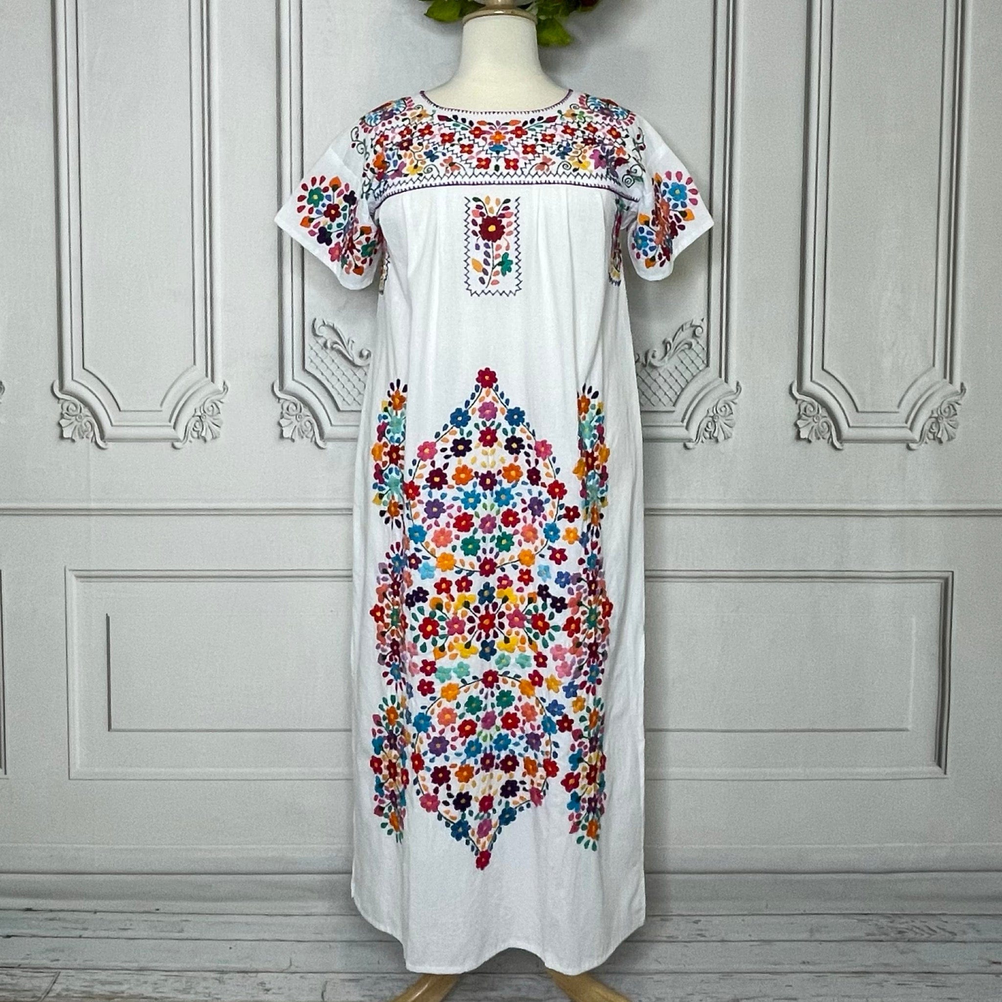 Puebla Maxi Mexican Dress Gala