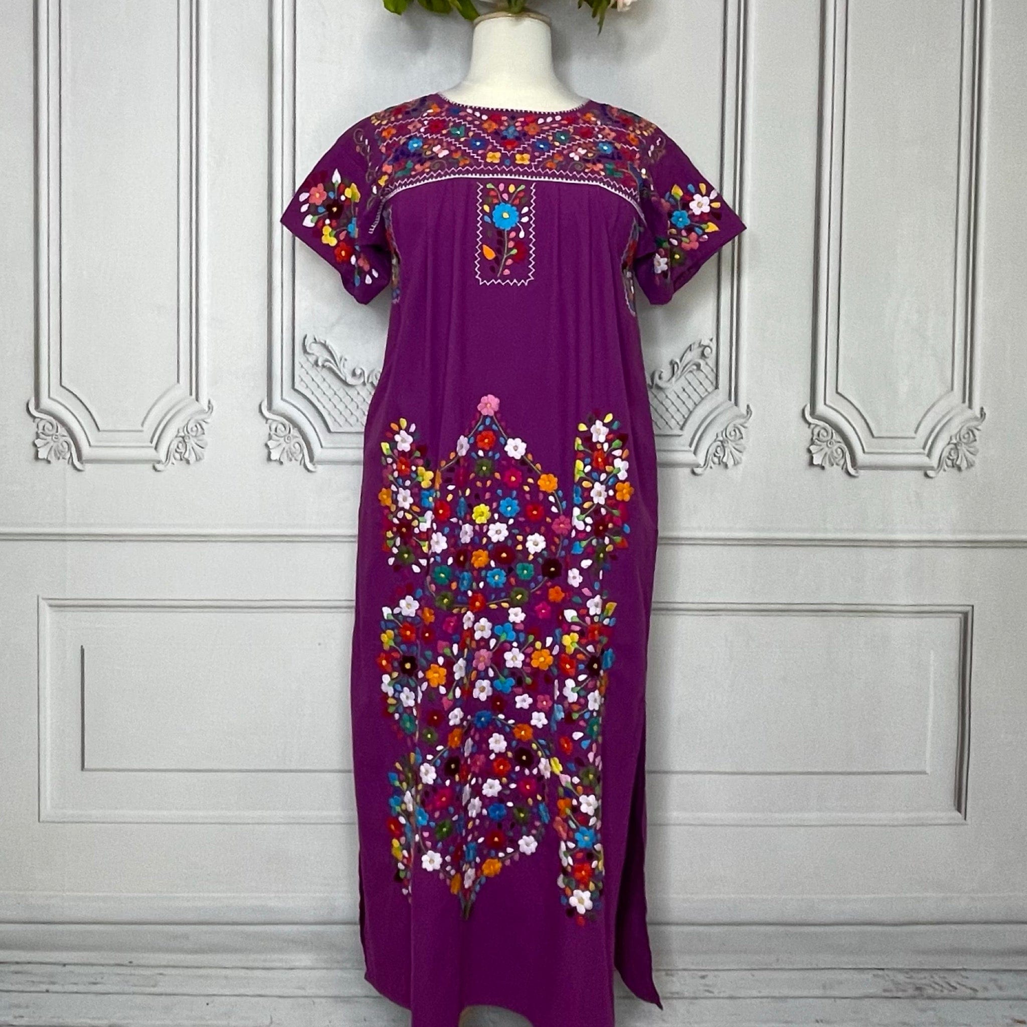 Puebla Maxi Mexican Dress Gala