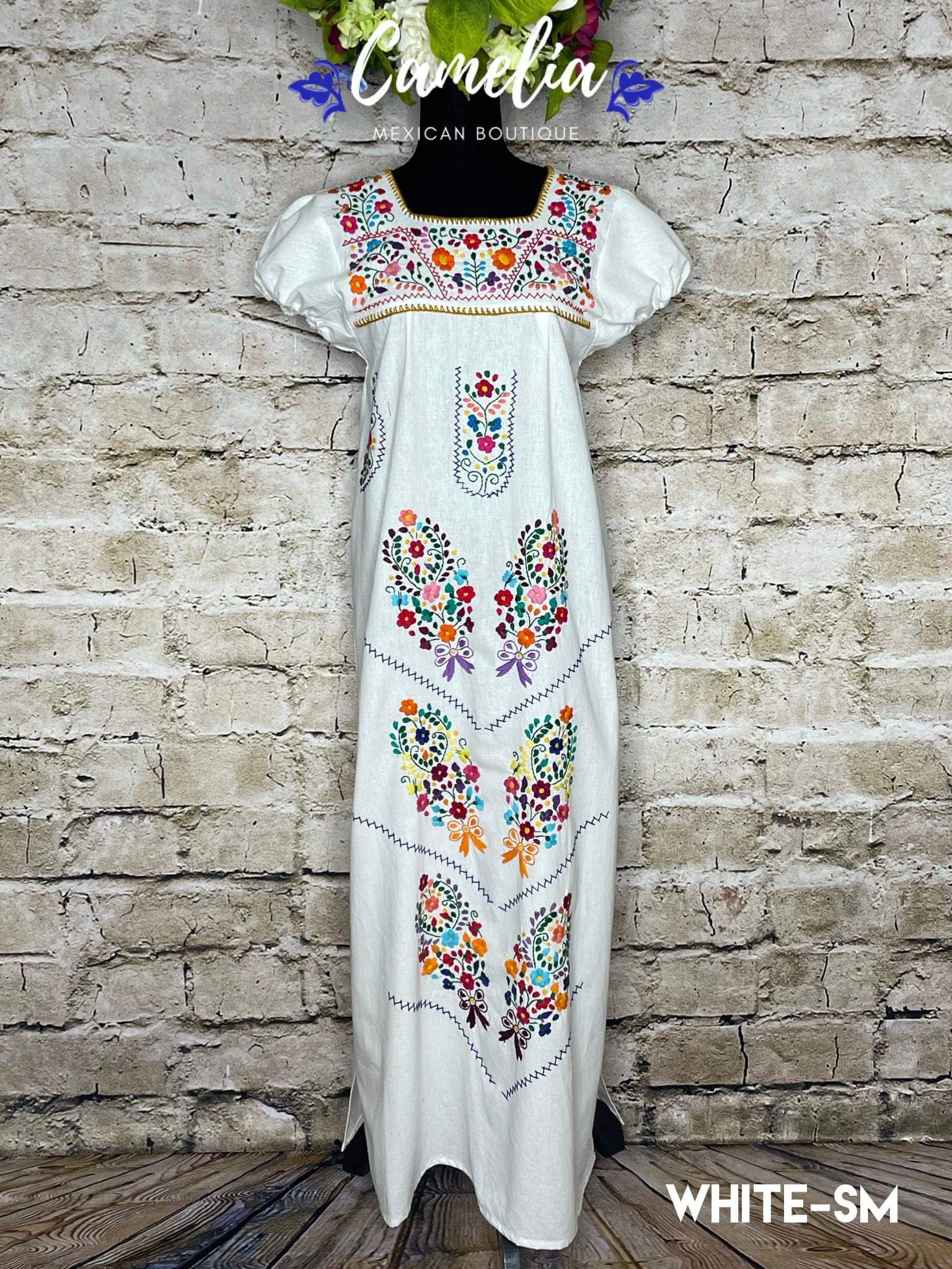 Puebla Maxi Mexican Dress