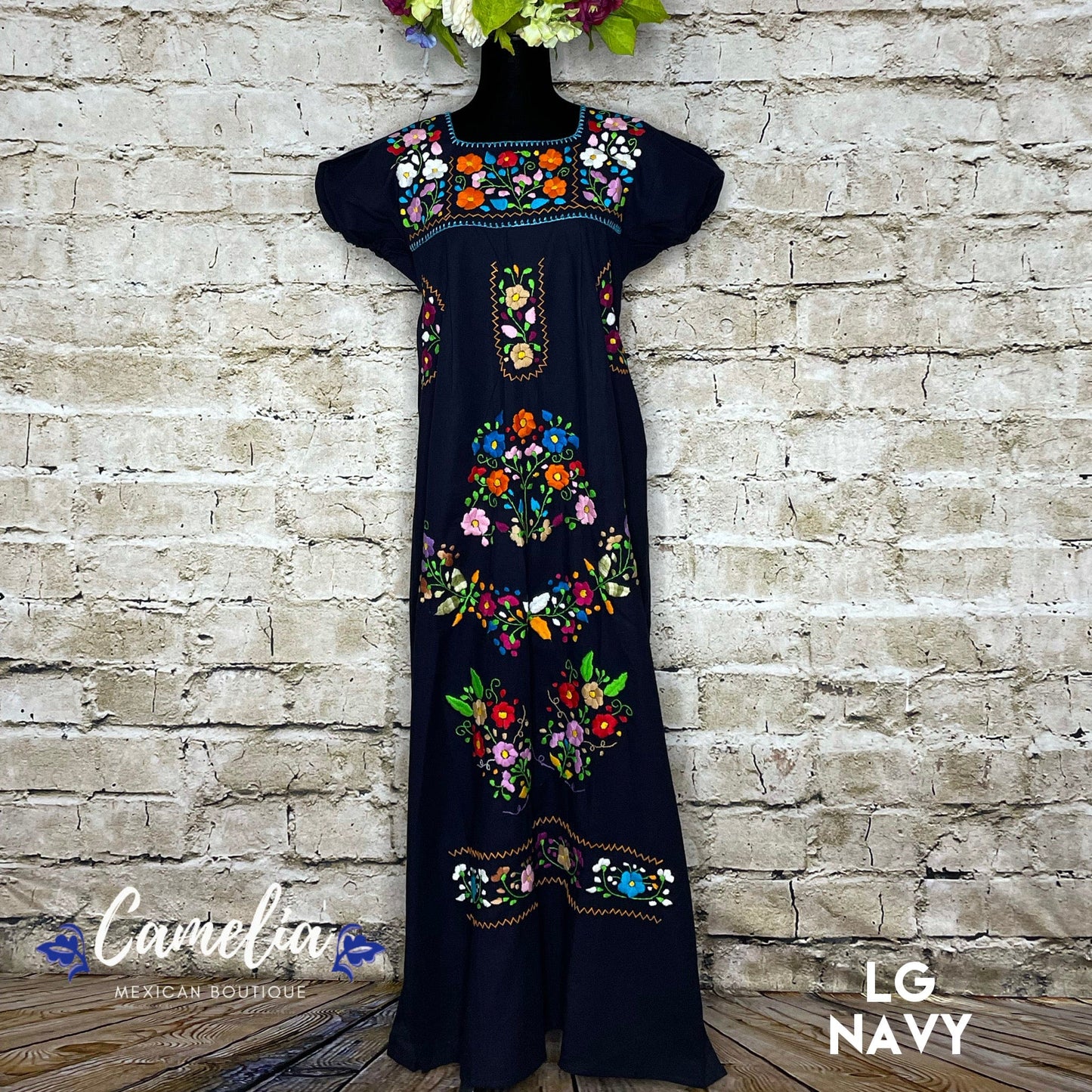 Puebla Maxi Mexican Dress