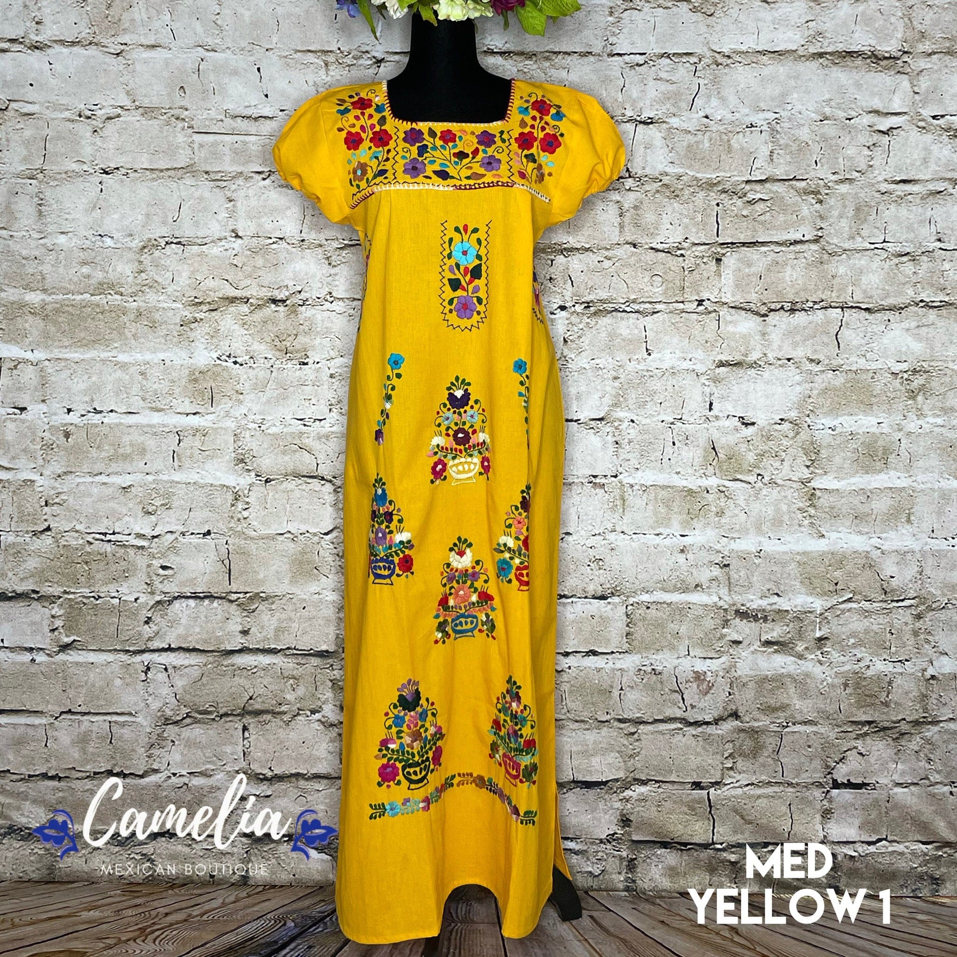 Puebla Maxi Mexican Dress