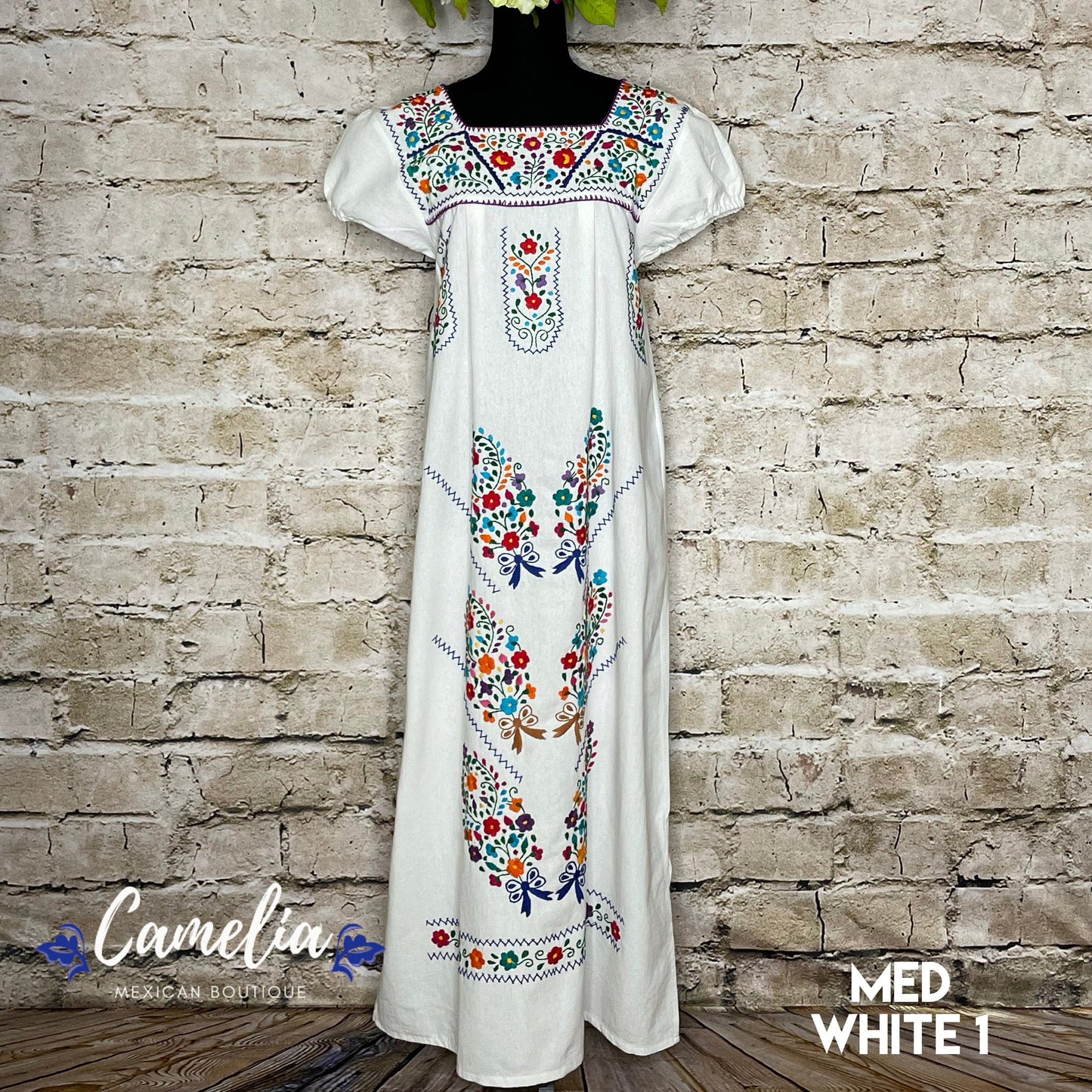 Puebla Maxi Mexican Dress