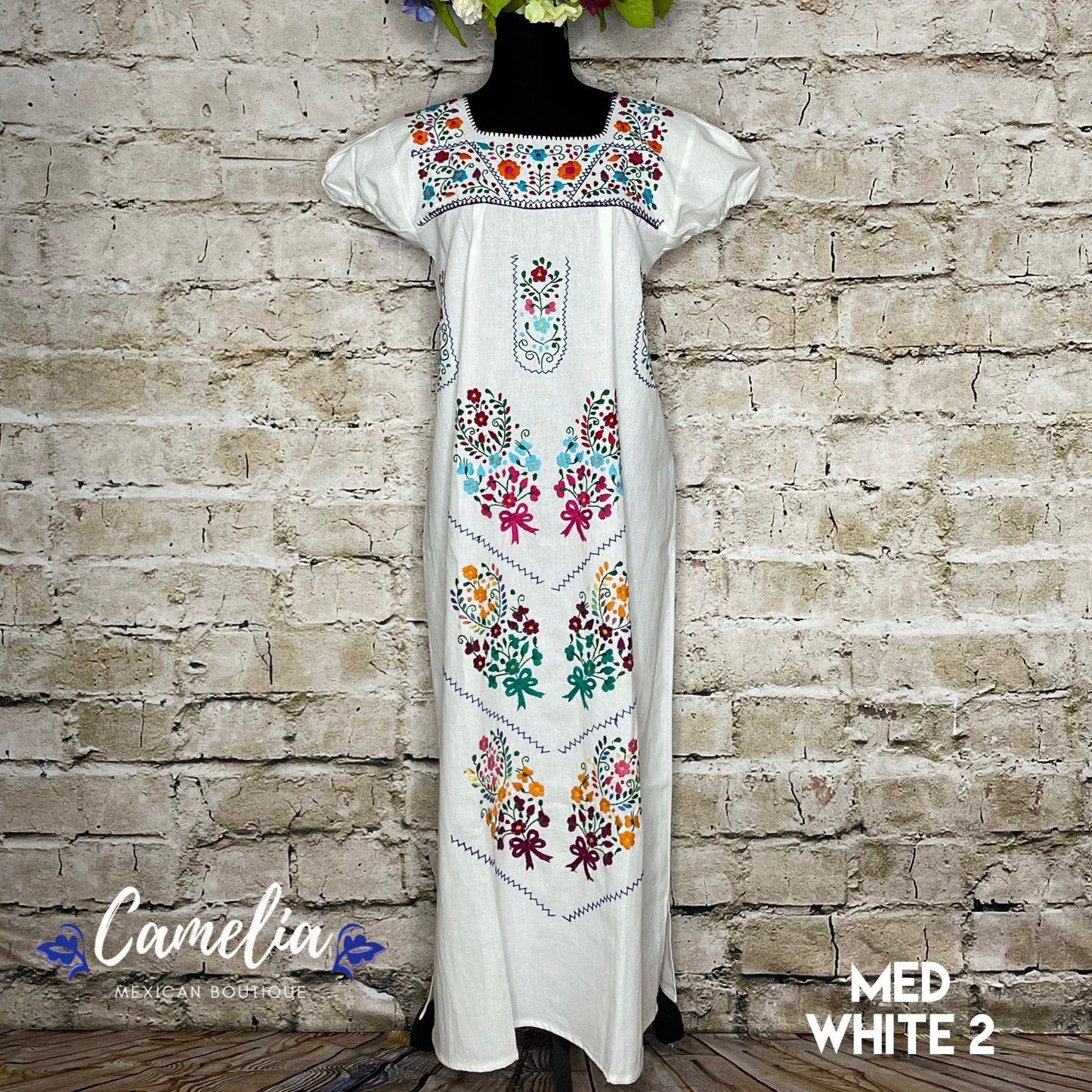 Puebla Maxi Mexican Dress