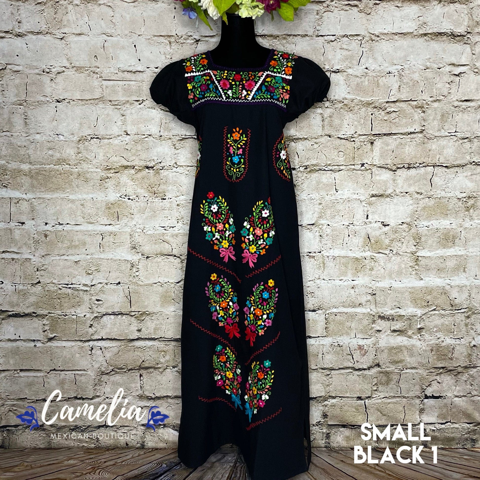 Puebla Maxi Mexican Dress