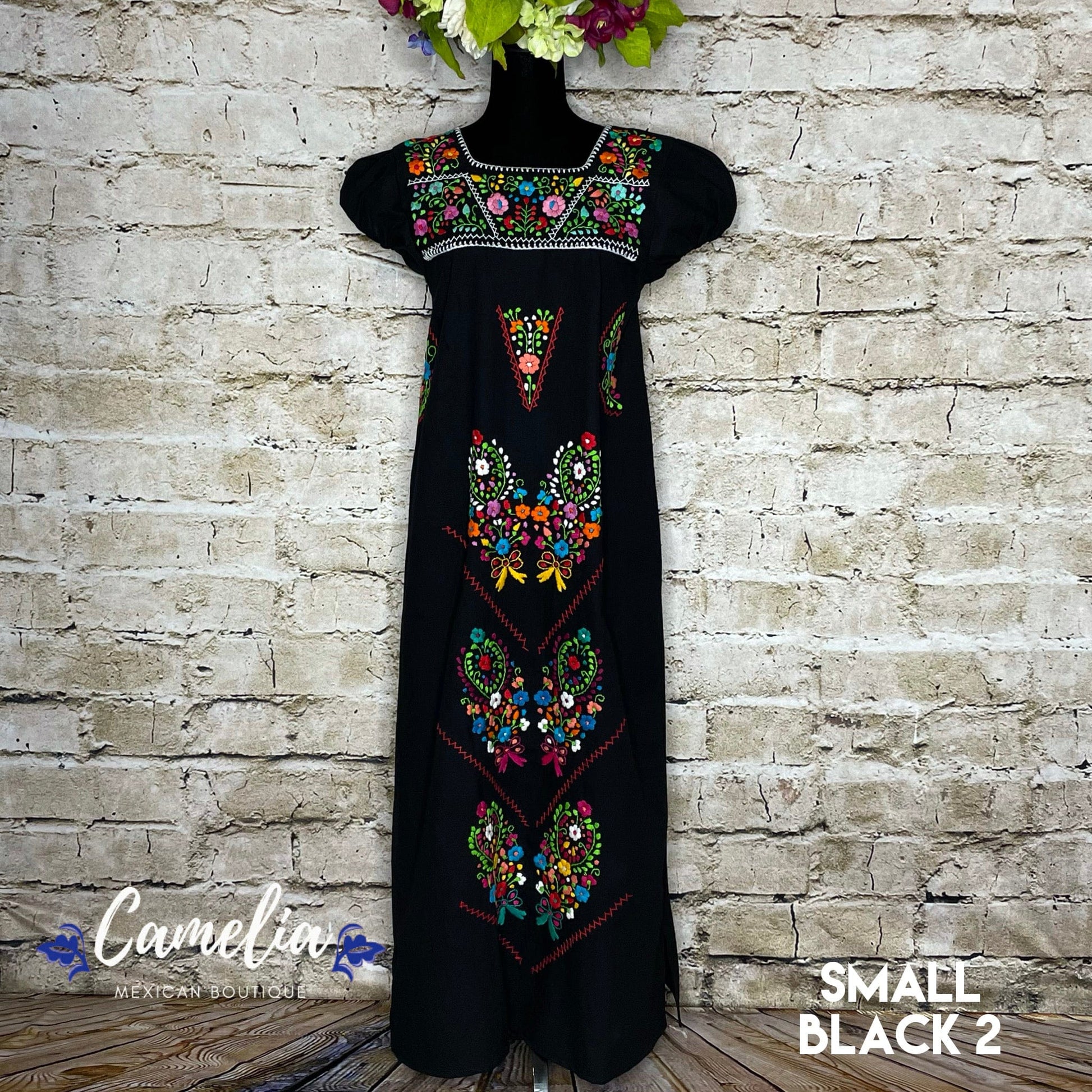 Puebla Maxi Mexican Dress