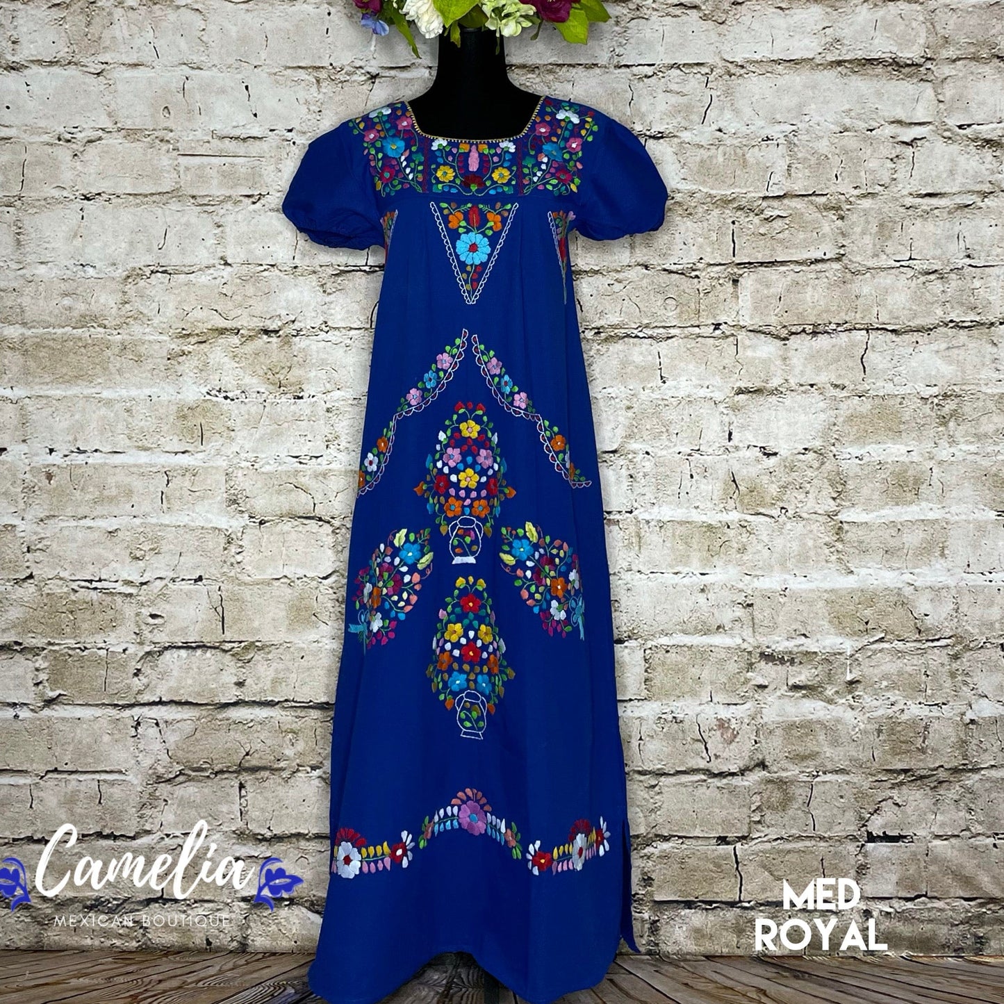 Puebla Maxi Mexican Dress