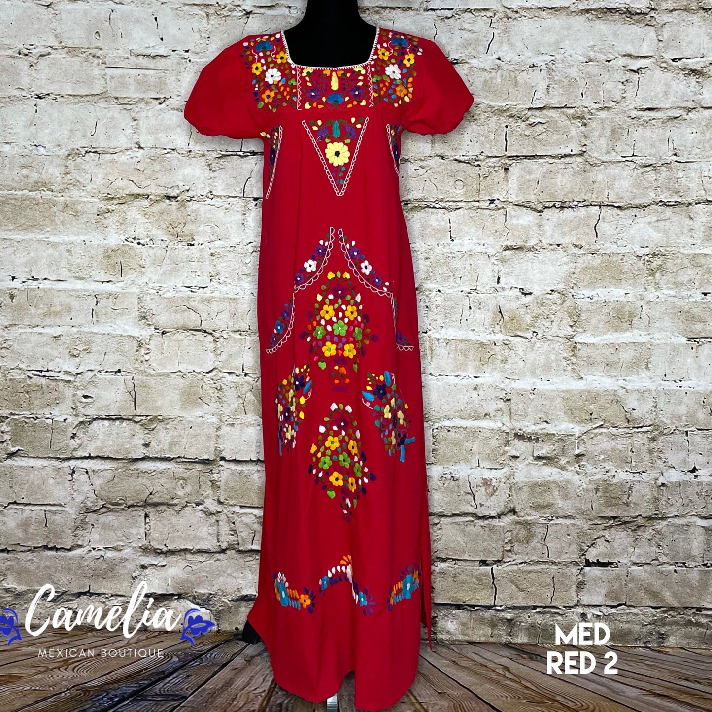 Puebla Maxi Mexican Dress