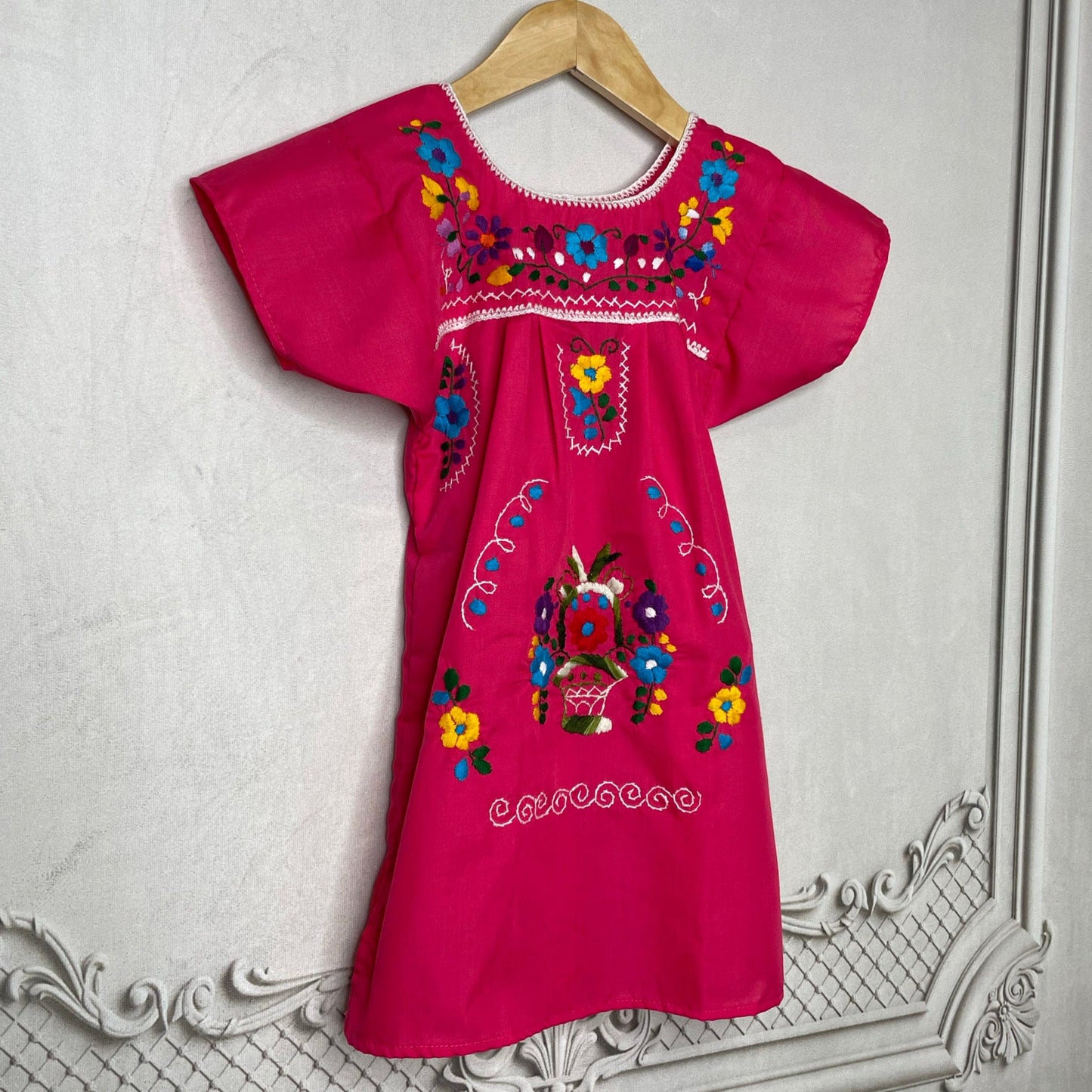 Puebla Mexican Dress for Girls