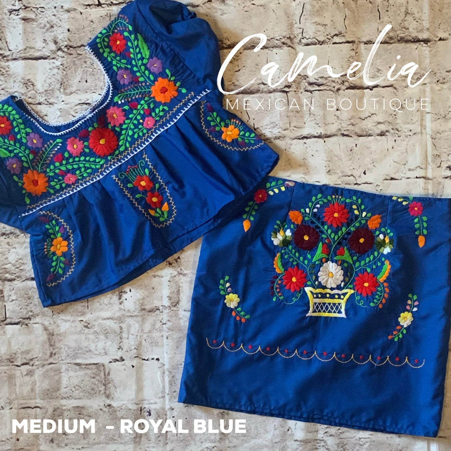 Puebla Mexican Two Piece Outfit