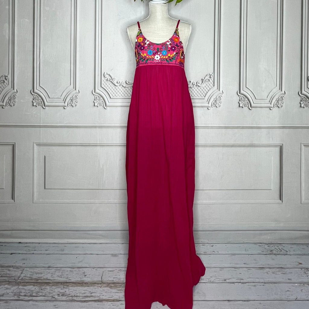 Puebla Mexican Wedding Dress - Cross Back Gauze