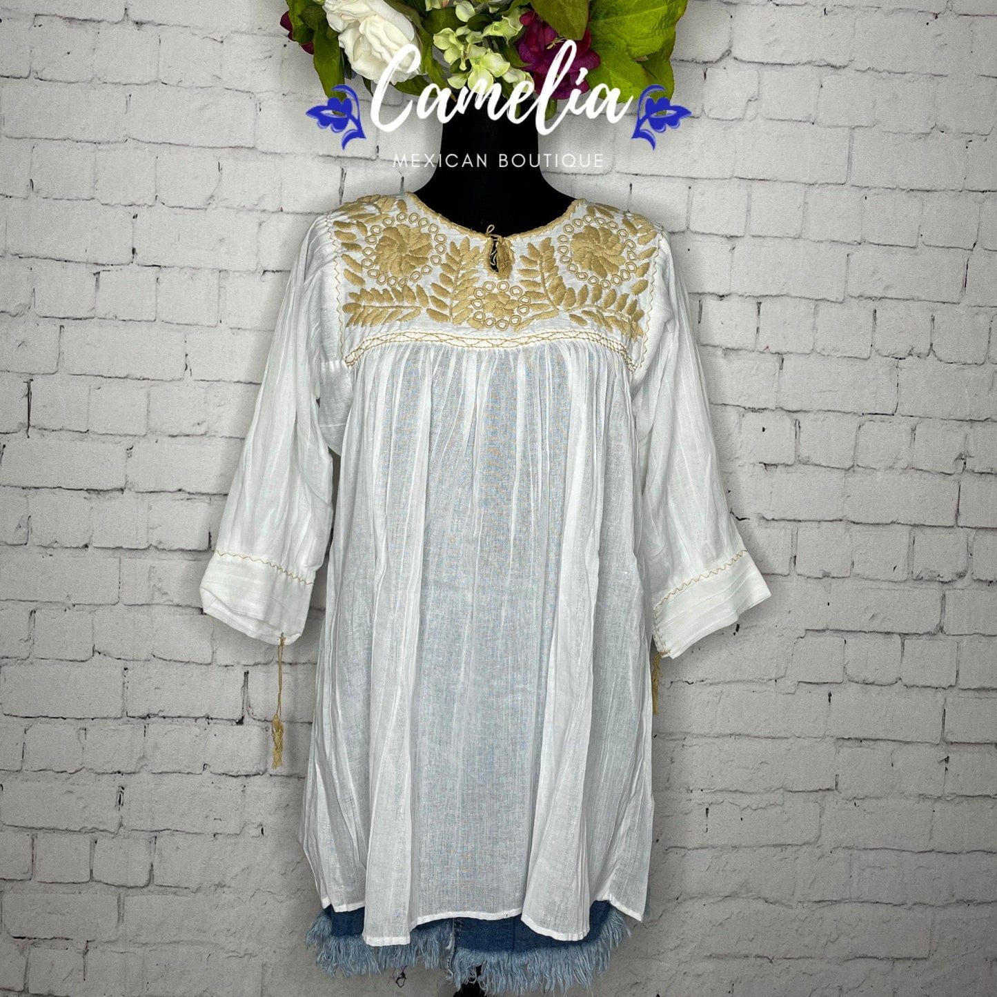 Rococo 3 Flowers Gauze Tunic