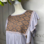 San Andres Butterfly Sleeve Midi Dress