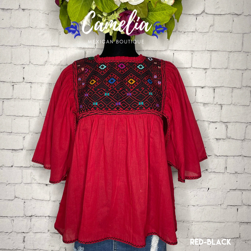 San Andres Elephant Sleeve Mexican Tunic