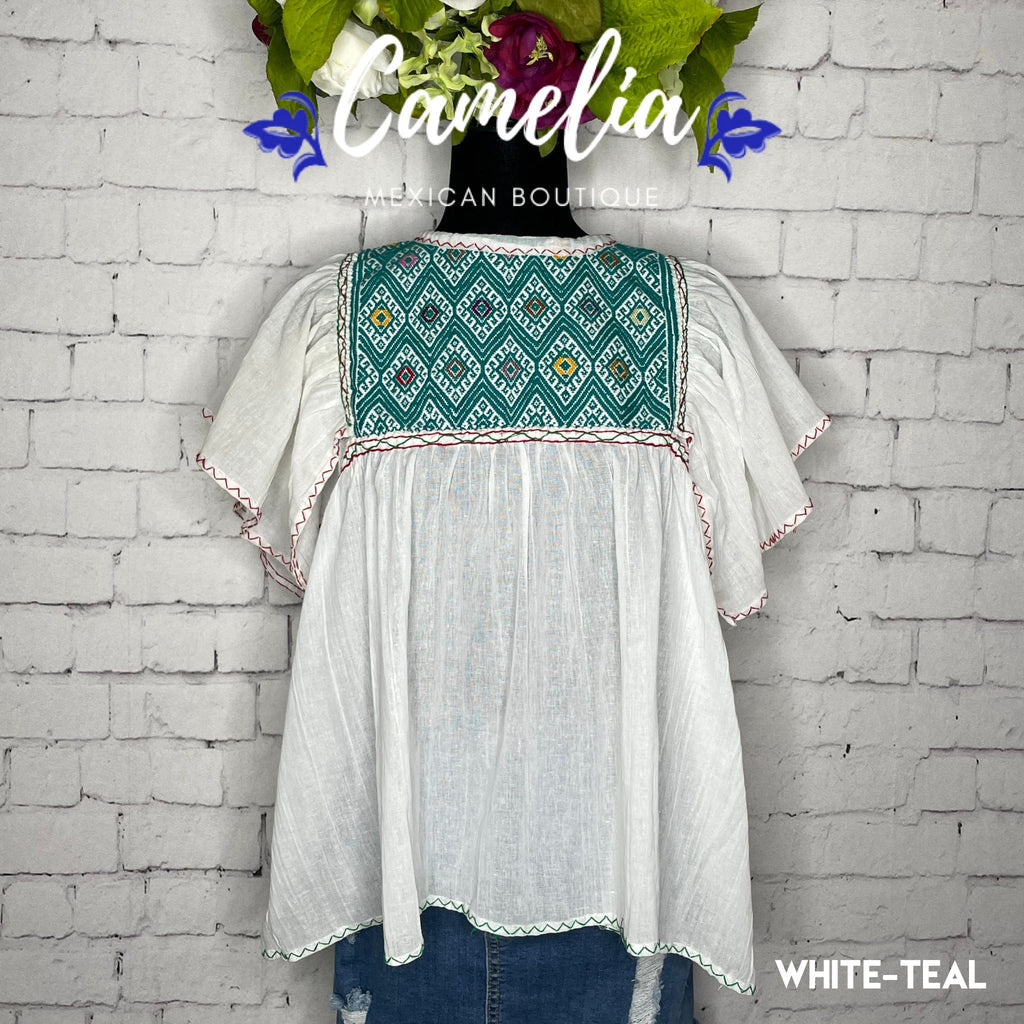 San Andres Elephant Sleeve Mexican Tunic