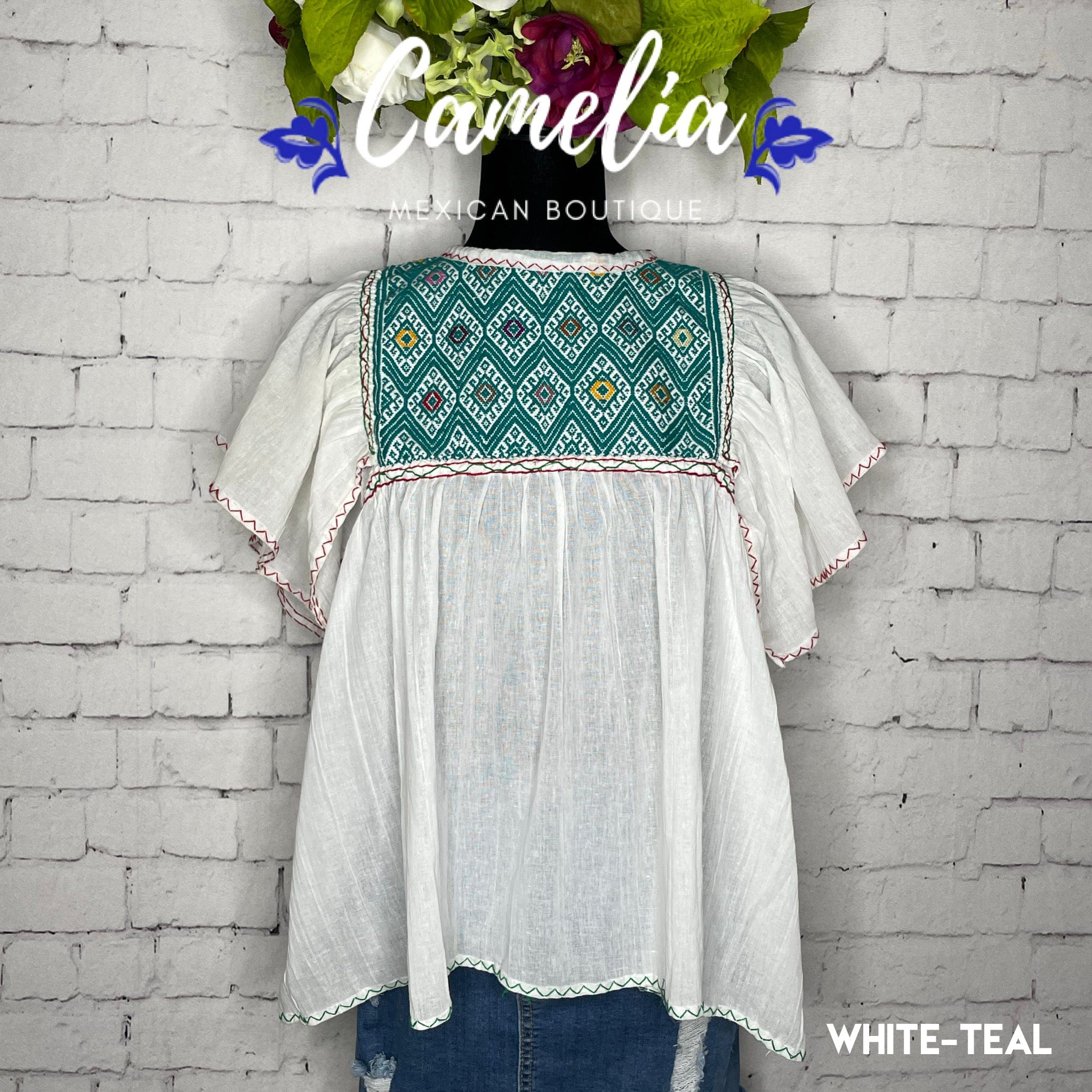 San Andres Elephant Sleeve Mexican Tunic