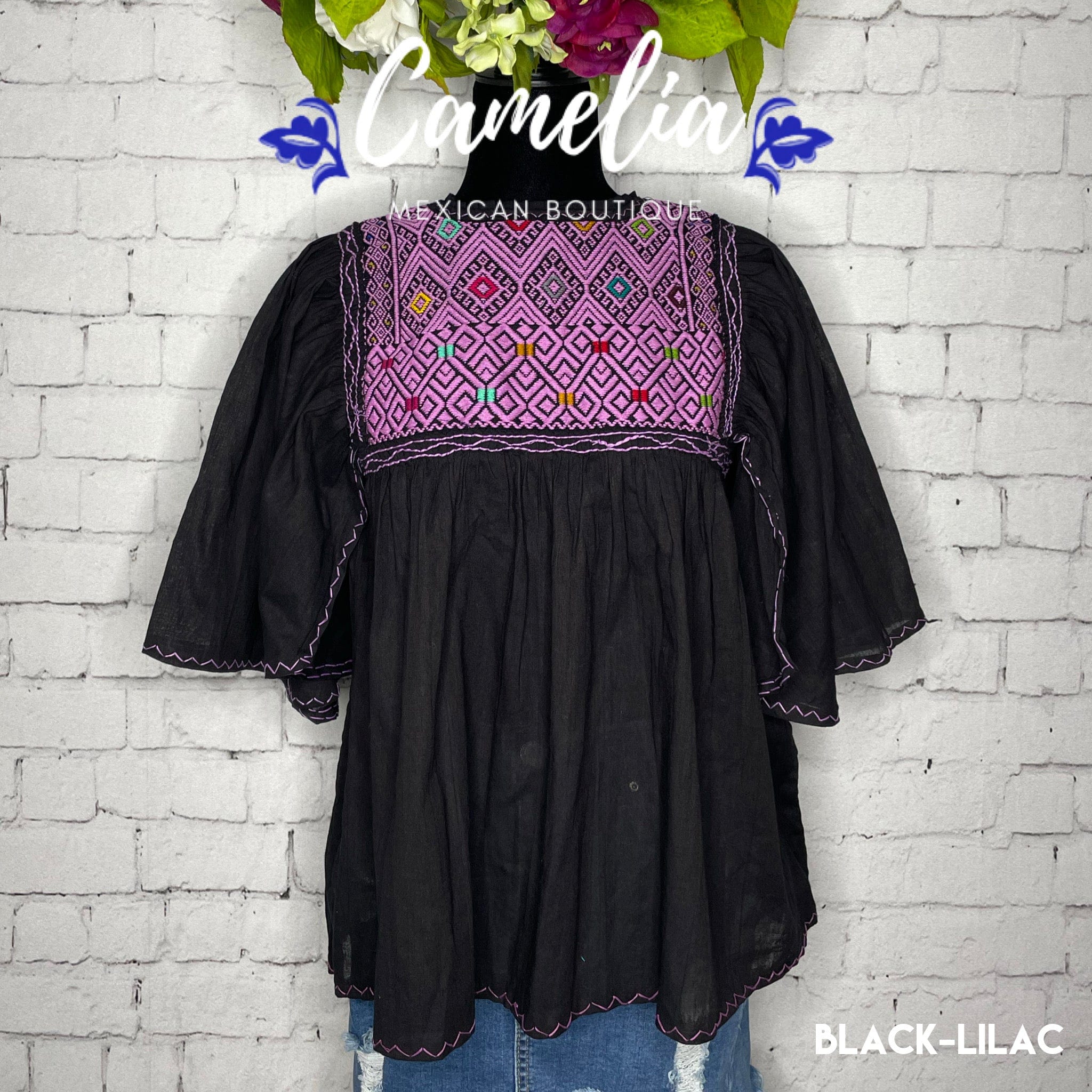 San Andres Elephant Sleeve Mexican Tunic