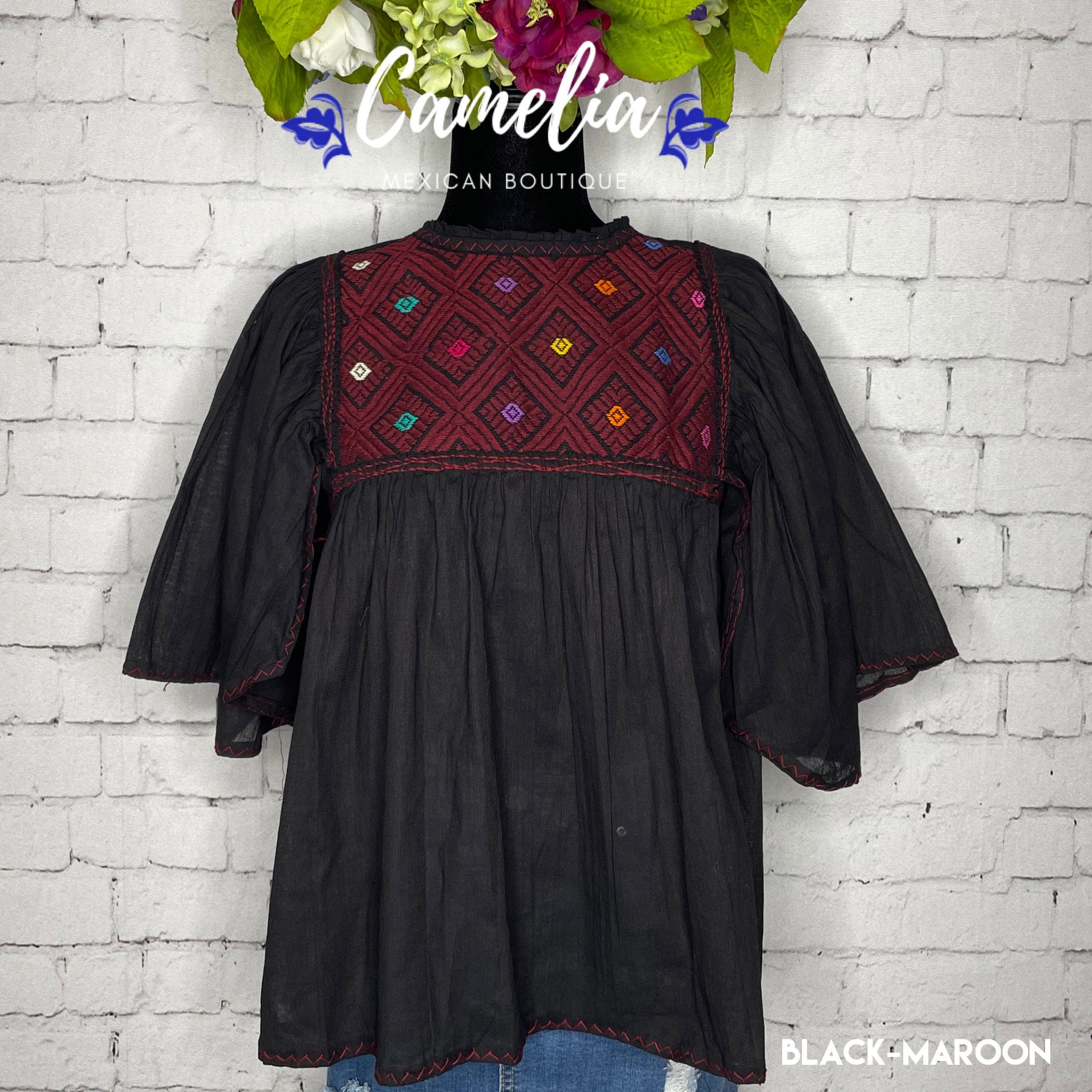 San Andres Elephant Sleeve Mexican Tunic