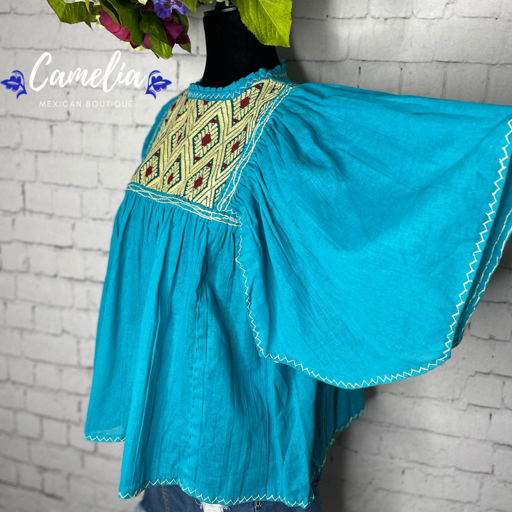 San Andres Elephant Sleeve Mexican Tunic