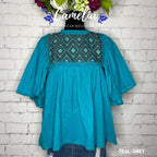 San Andres Elephant Sleeve Mexican Tunic