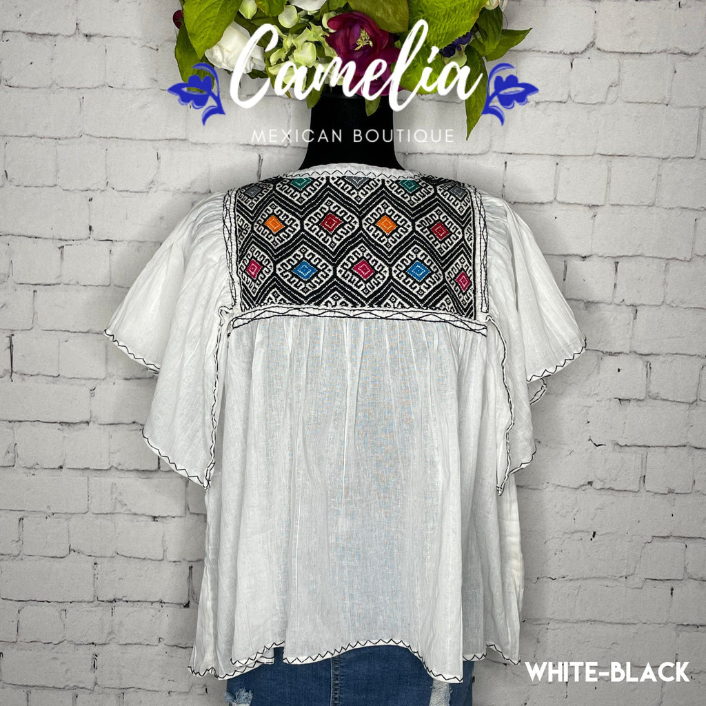 San Andres Elephant Sleeve Mexican Tunic