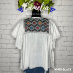 San Andres Elephant Sleeve Mexican Tunic