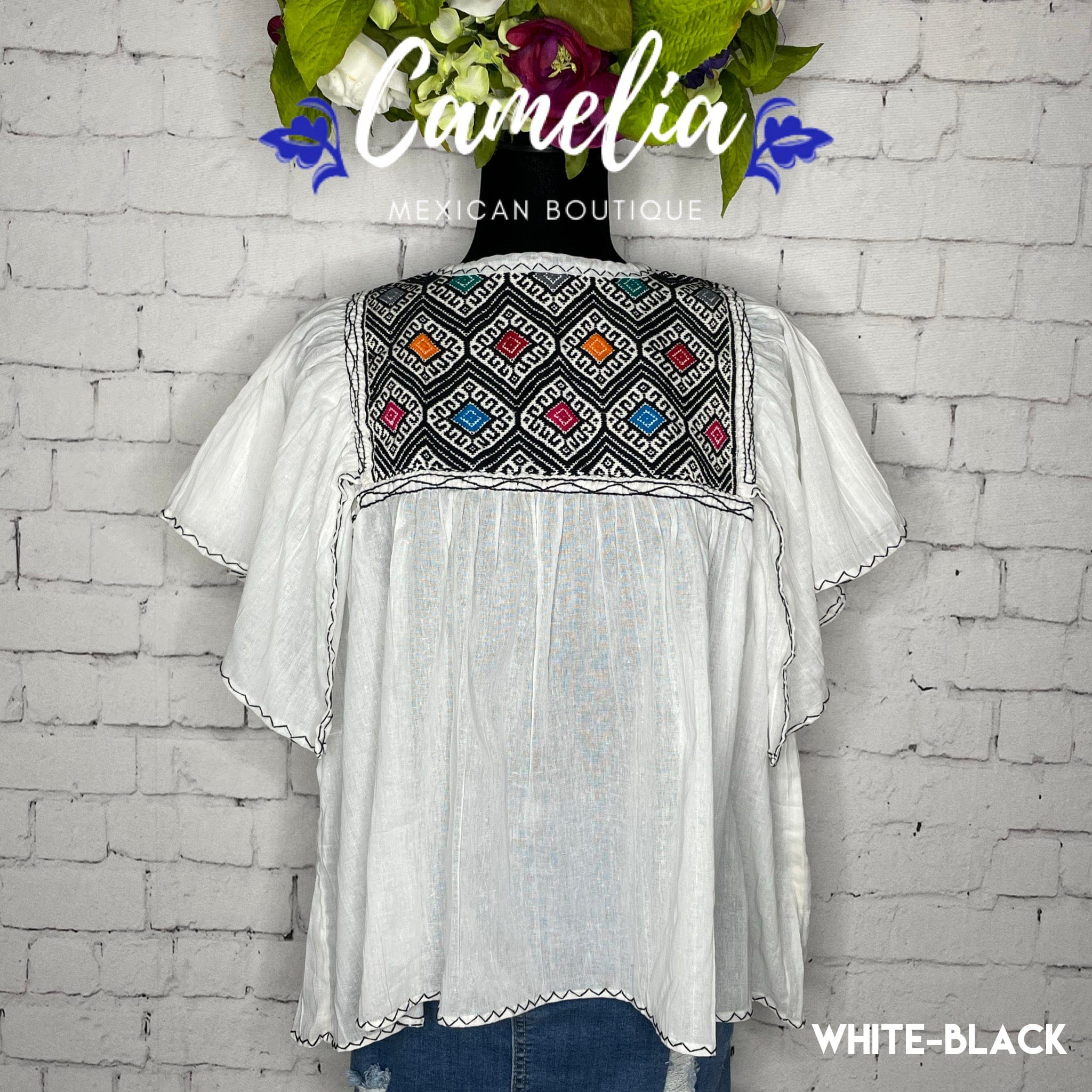 San Andres Elephant Sleeve Mexican Tunic