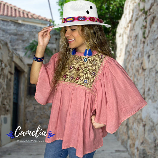 San Andres Elephant Sleeve Mexican Tunic