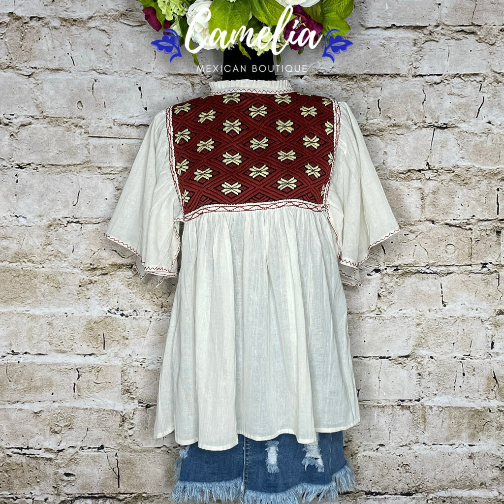 San Andres Elephant Sleeve Mexican Tunic