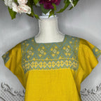 San Andres Huipil Dress - Mini