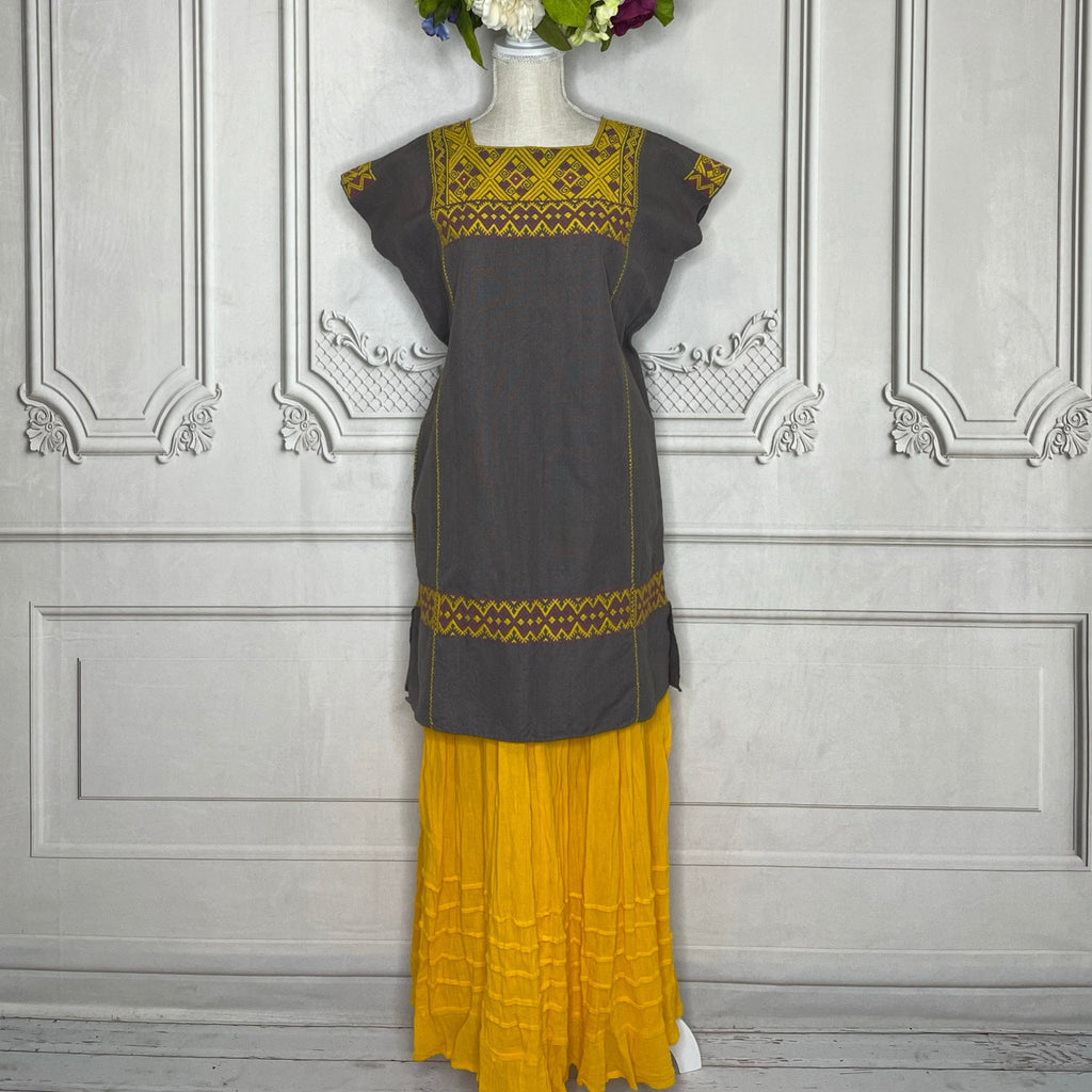 San Andres Huipil Dress - Mini