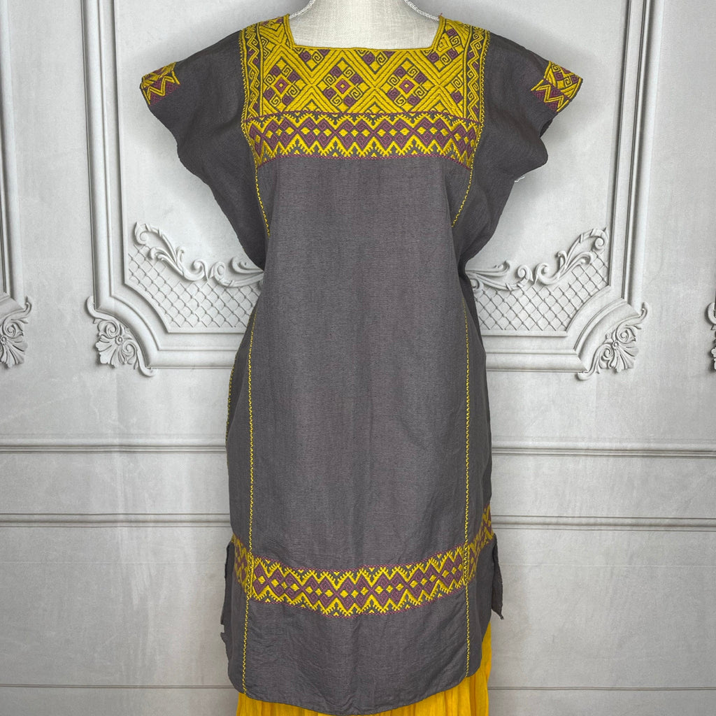 San Andres Huipil Dress - Mini