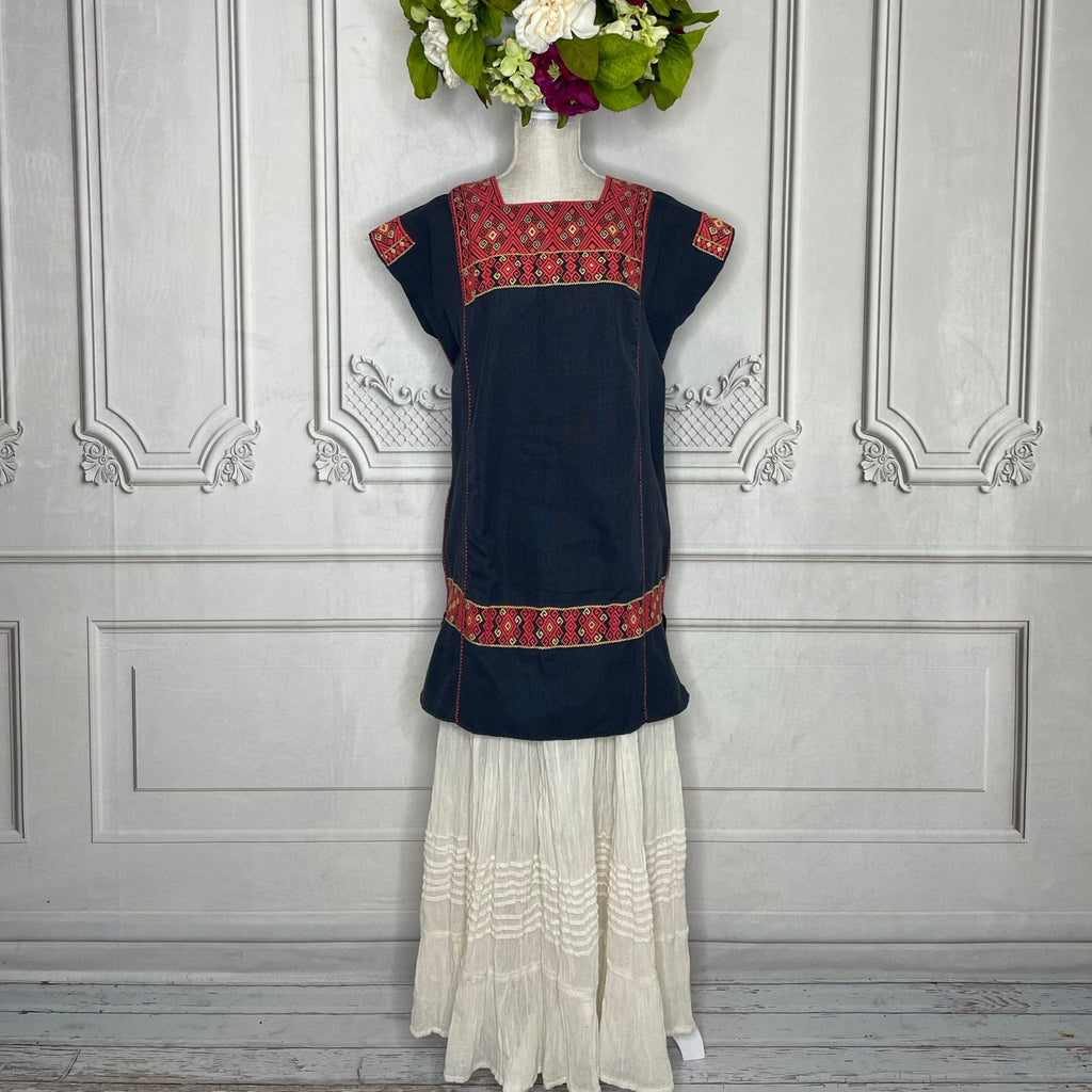 San Andres Huipil Dress - Mini