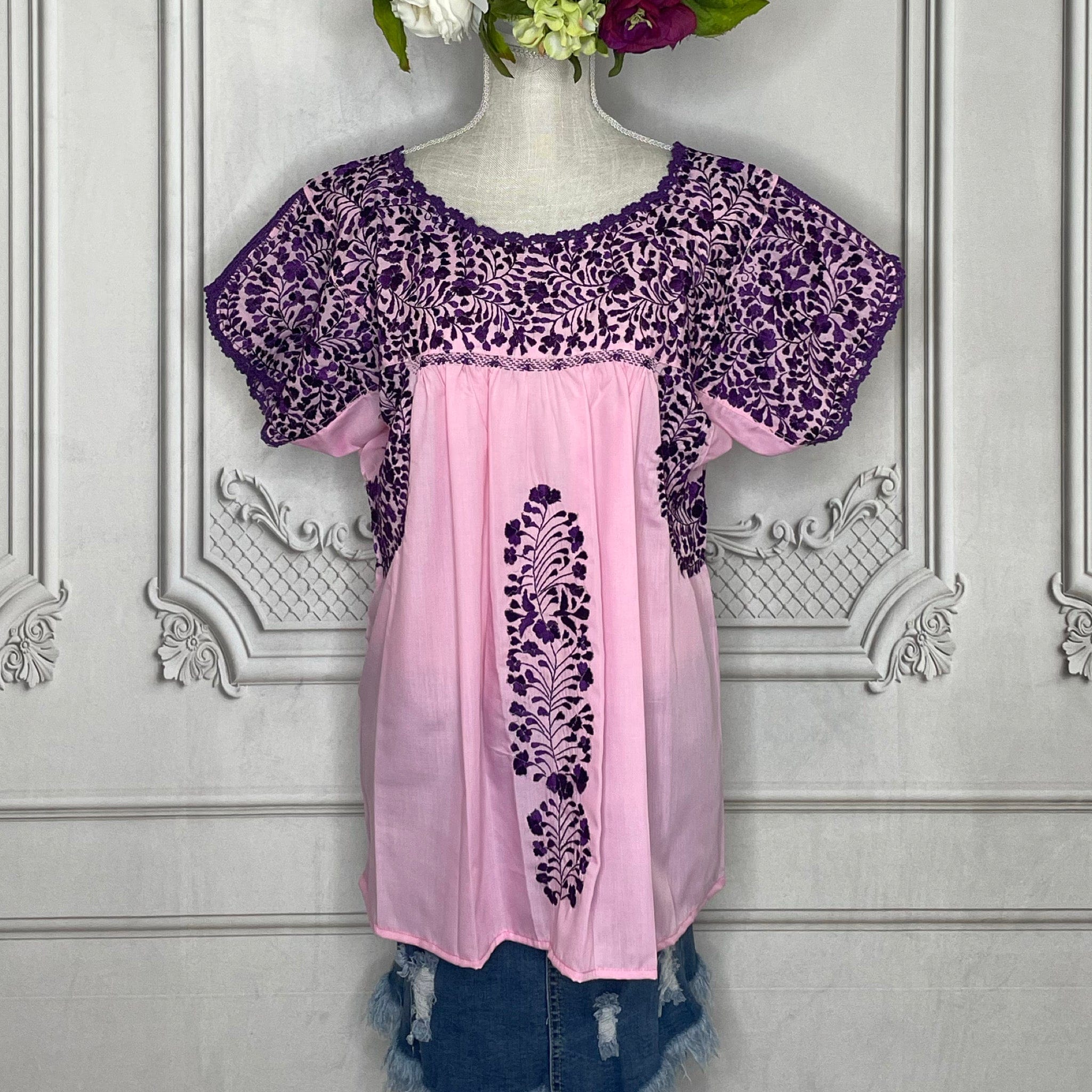 San Antonino Gala Blouse Short Sleeve - Silk