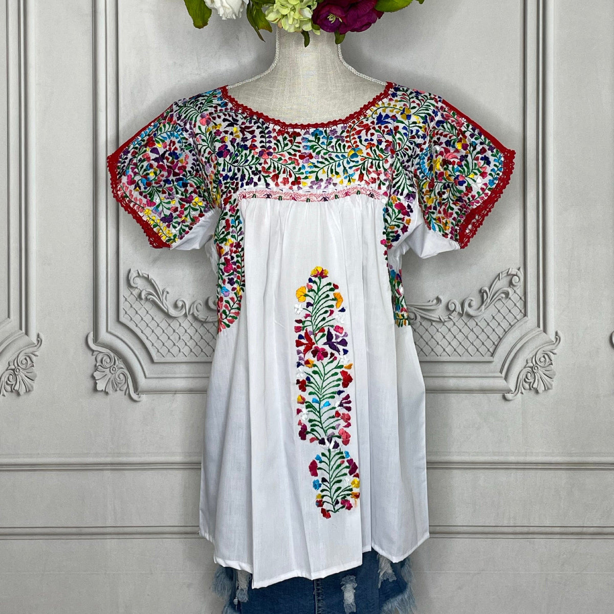 San Antonino Gala Blouse Short Sleeve - Silk
