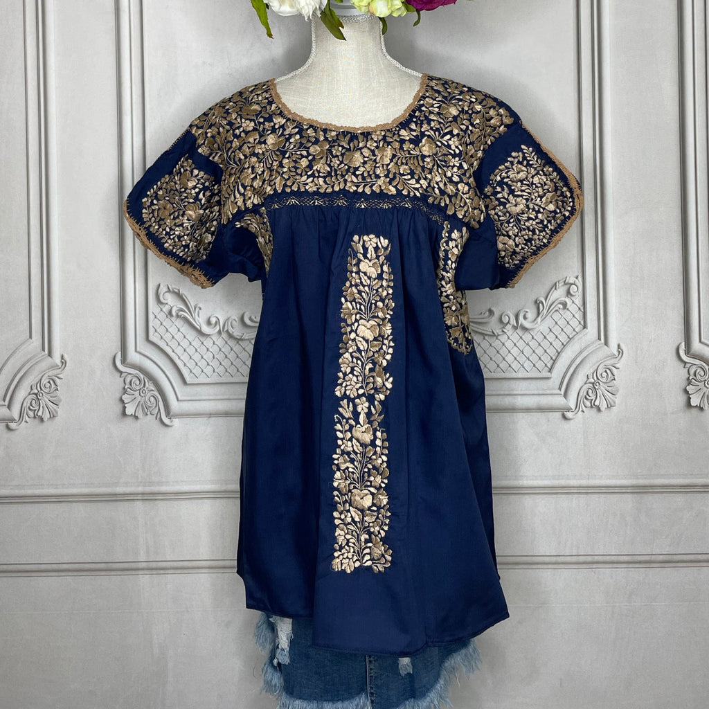 San Antonino Gala Blouse Short Sleeve - Silk